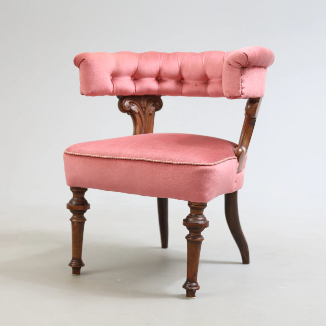 KARMSTOL, mahogny, modell sk. "Library Chair", 1900-tal.