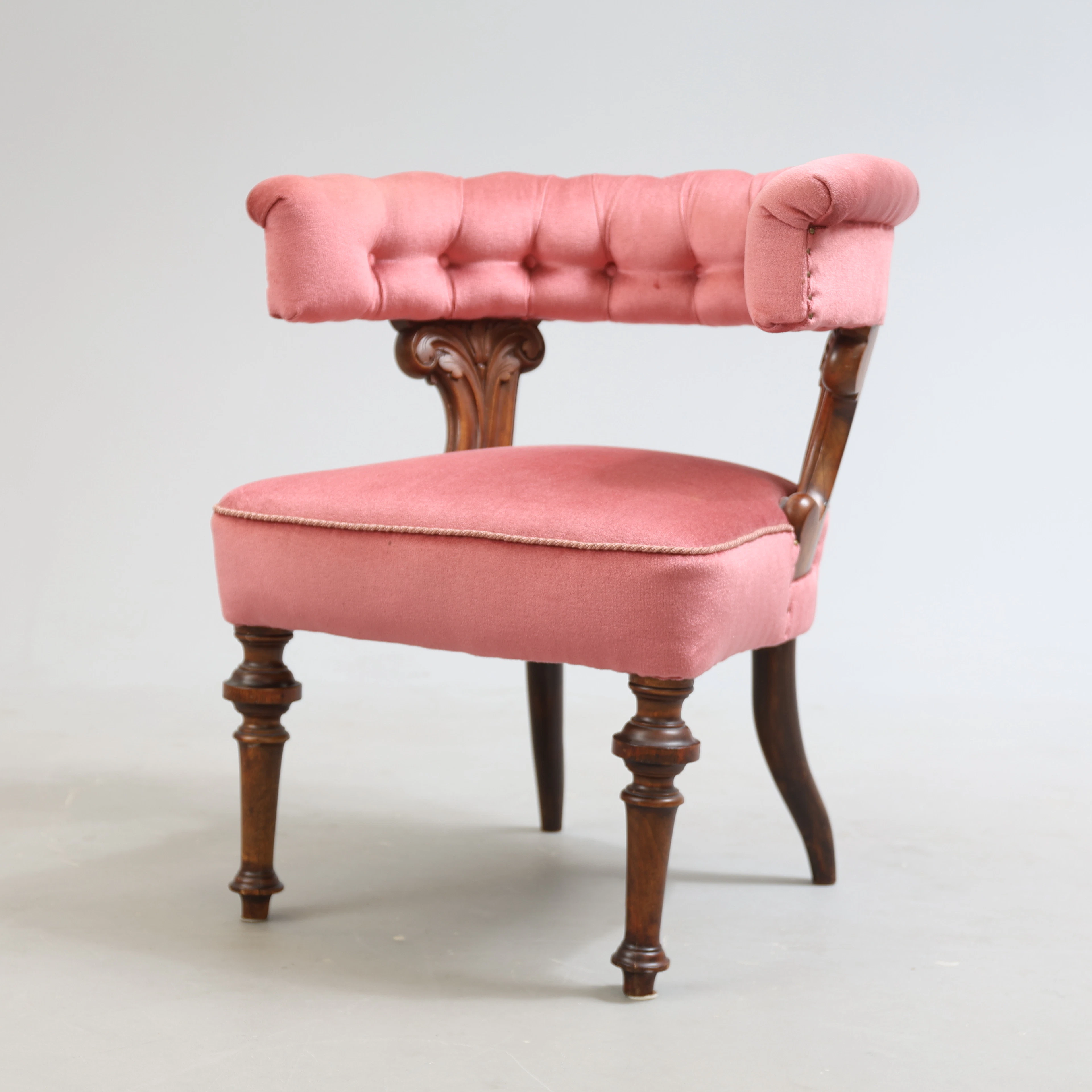 KARMSTOL, mahogny, modell sk. "Library Chair", 1900-tal.