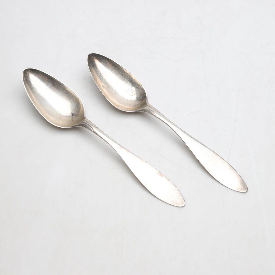 LORENZ GEORG WEIS, Skedar, ett par, silver, Norrköping, 1814.