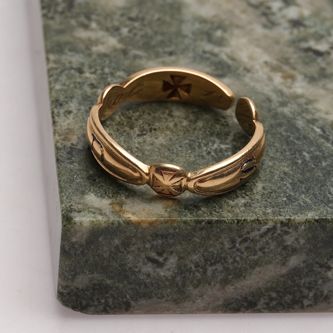 RING, 18k guld, Dahlgren & Co Ab, 1961, totalvikt ca 7,78g.
