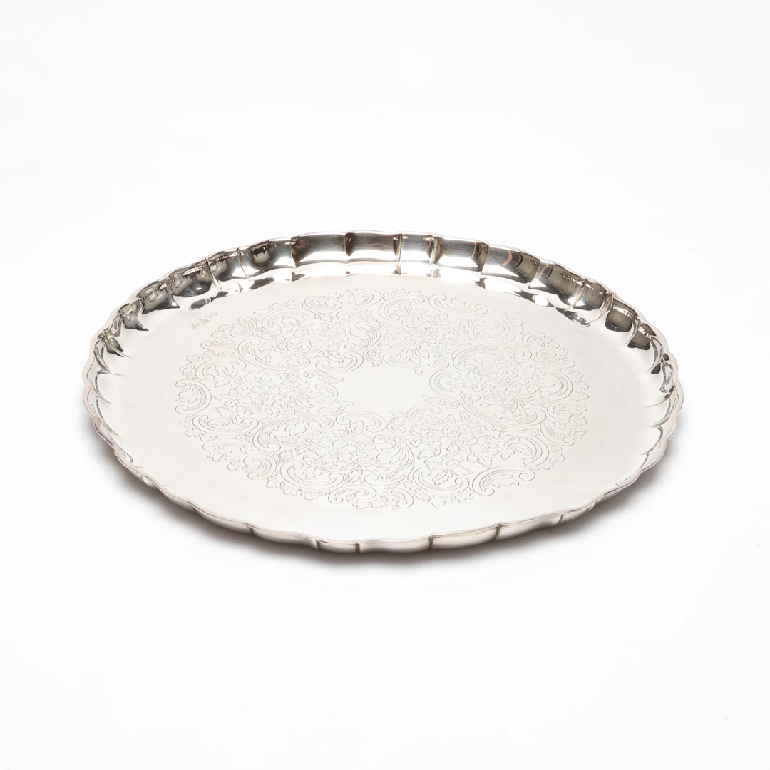 BRICKA, nysilver, 1900-tal.