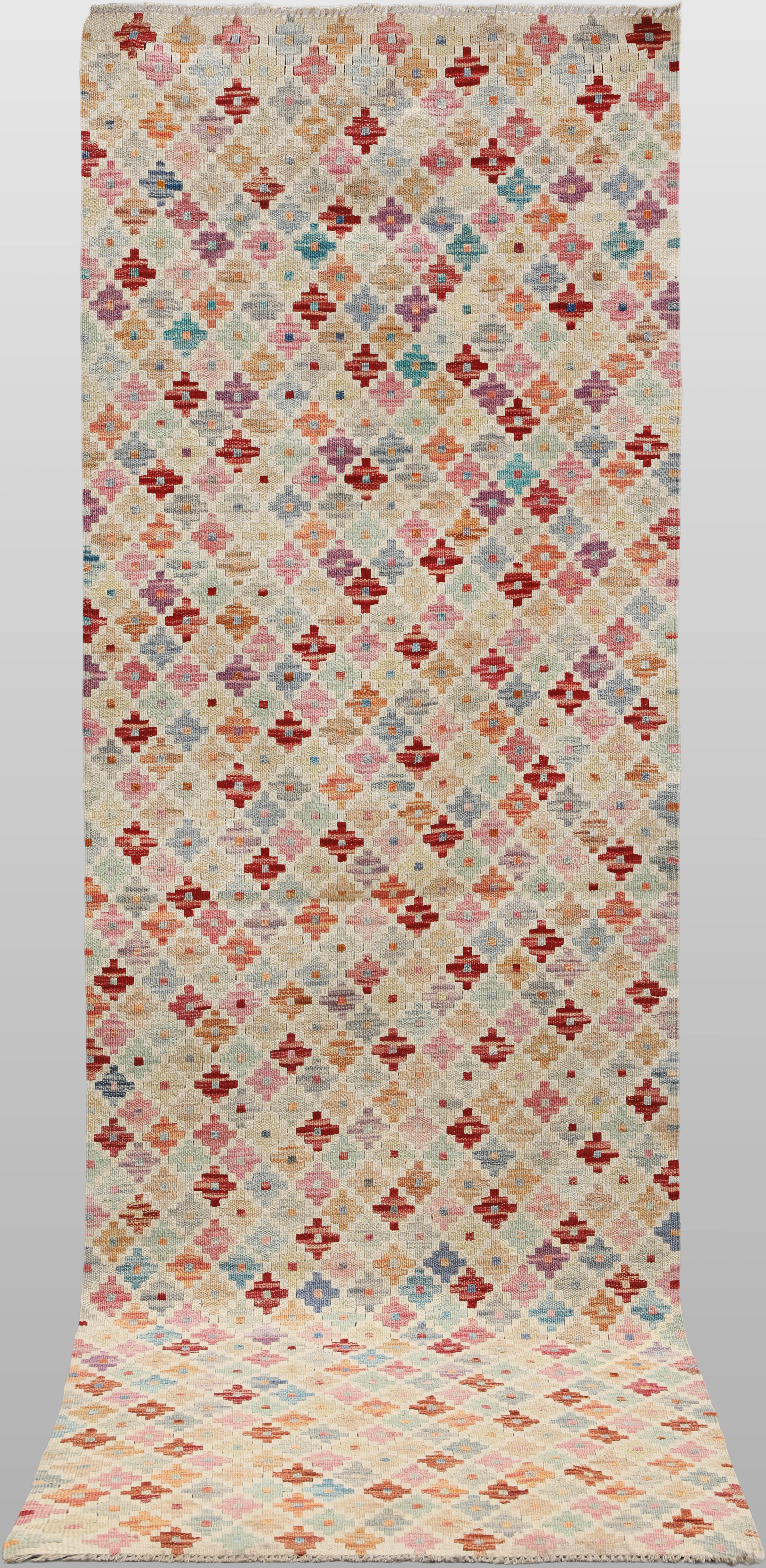 ORIENTMATTA. Kelim klassisk design, gallerimodell, 238 x 79 cm.