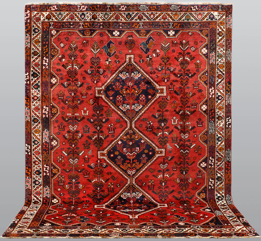 ORIENTMATTA. Figural Gashgai, ullvarp, 300 x 220 cm.
