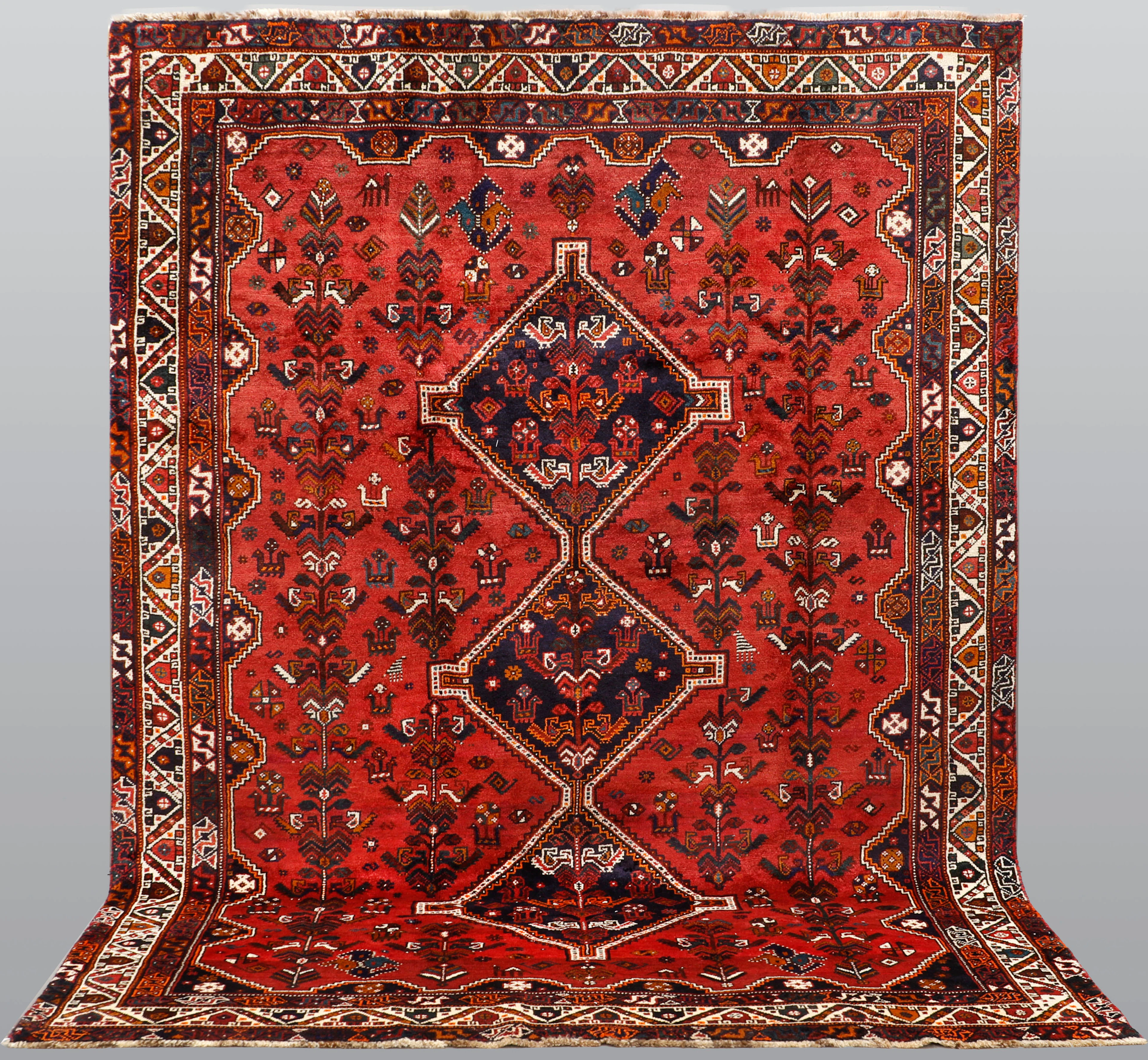 ORIENTMATTA. Figural Gashgai, ullvarp, 300 x 220 cm.