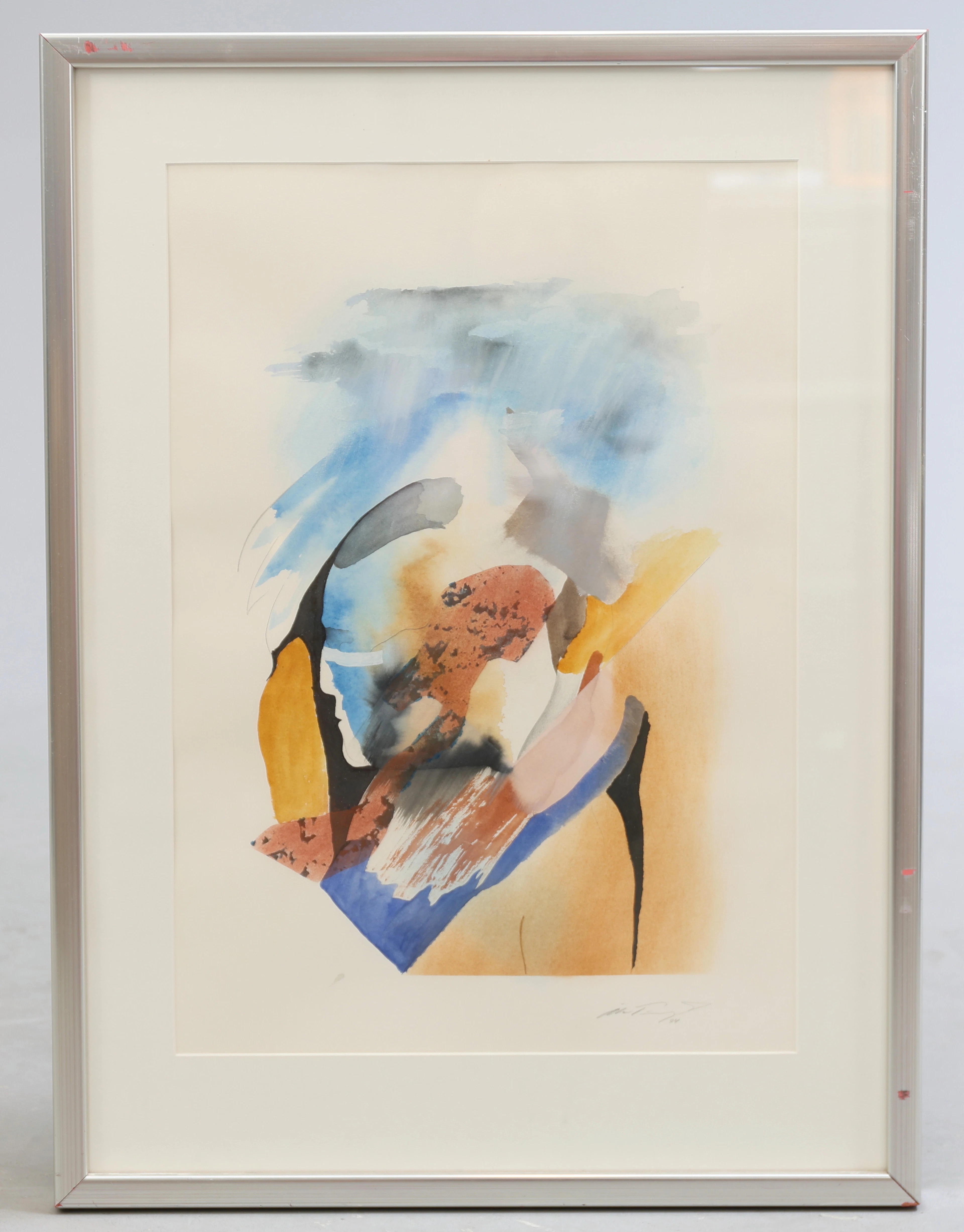 ÅKE TÖRNQVIST. Abstrakt motiv, akvarell, signerad samt daterad -94.