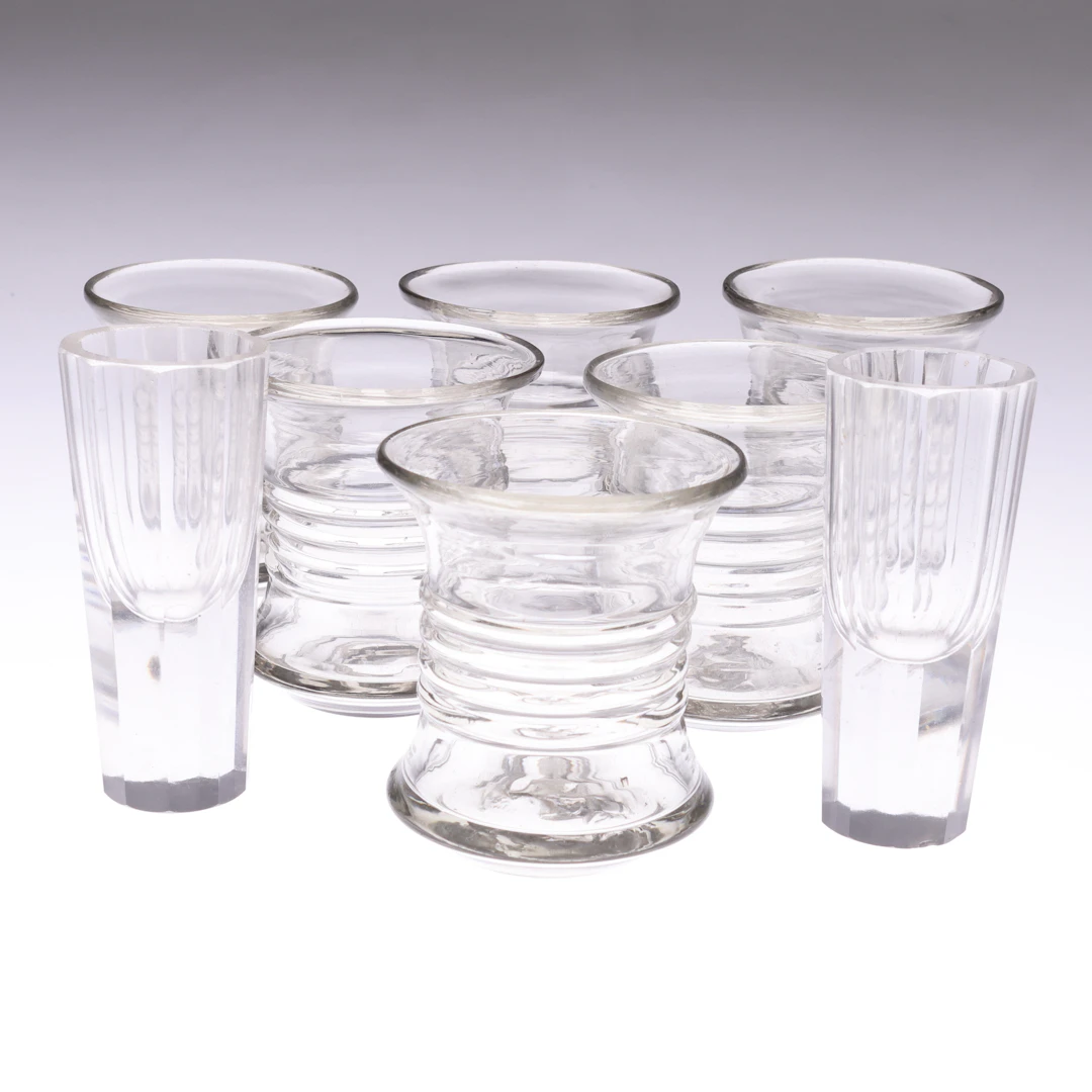 LÄNSMANSGLAS, 6 st samt 2 st udda.
