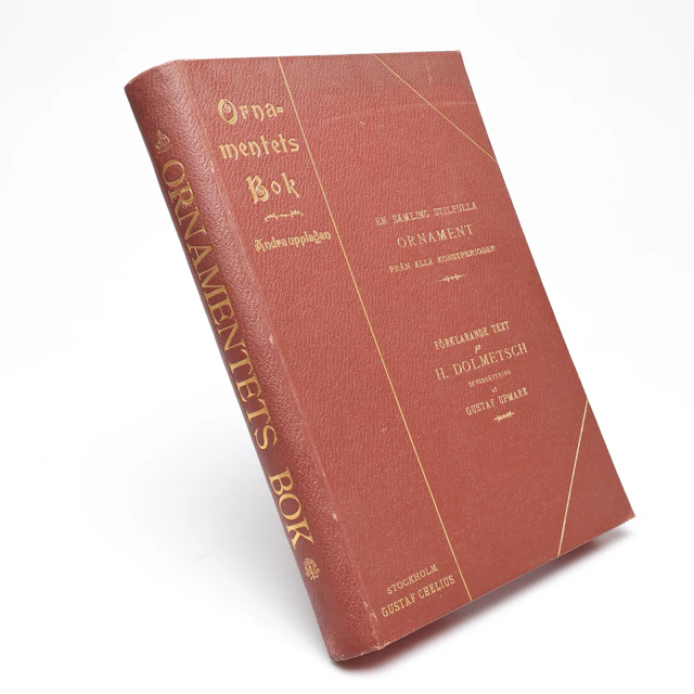 BOK, ornamentetsbok, text, H. Dolmetsch, andra upplagan, Issac Marcus