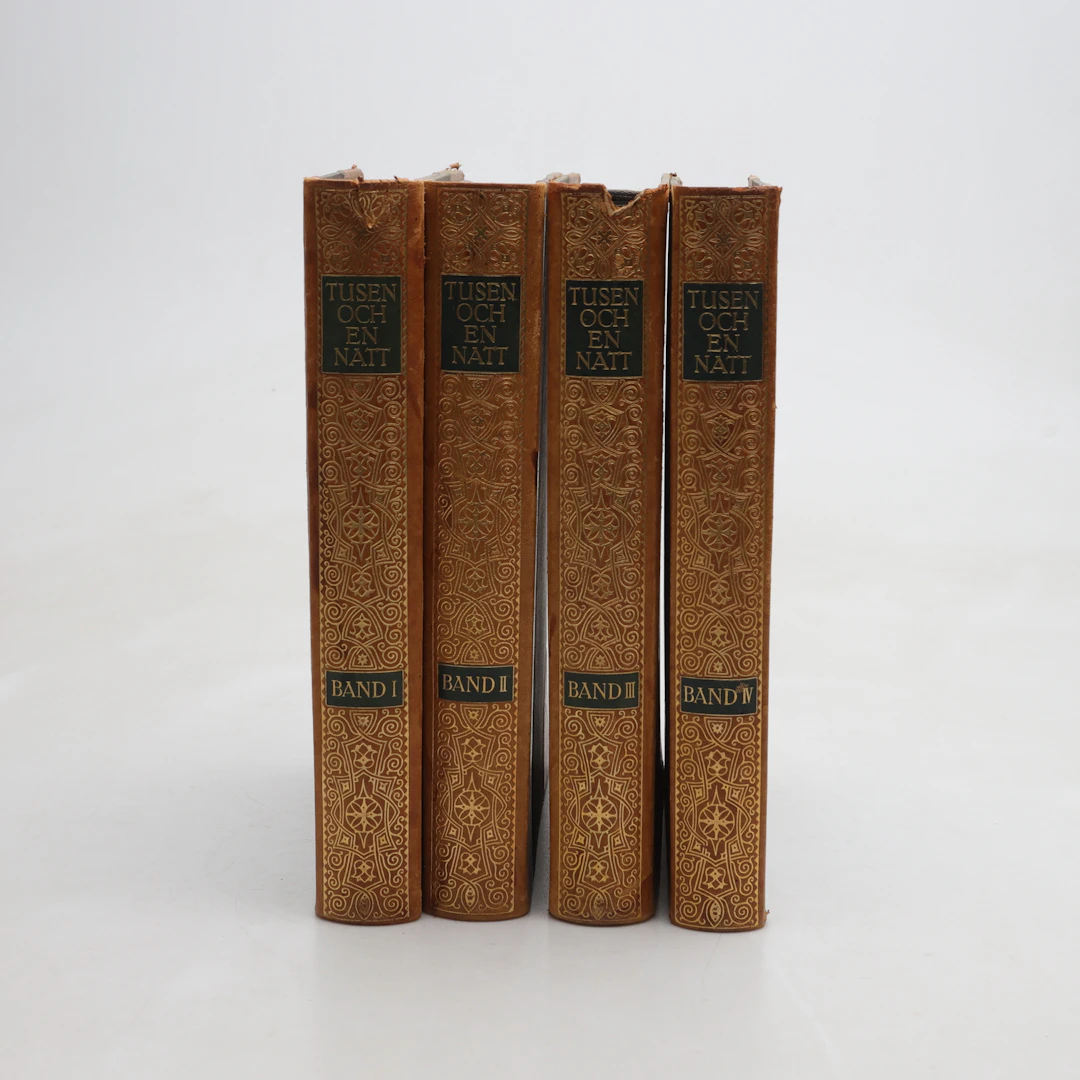 BÖCKER, 4 st, "Tusen och en Natt", Gustav Weil, 1923.