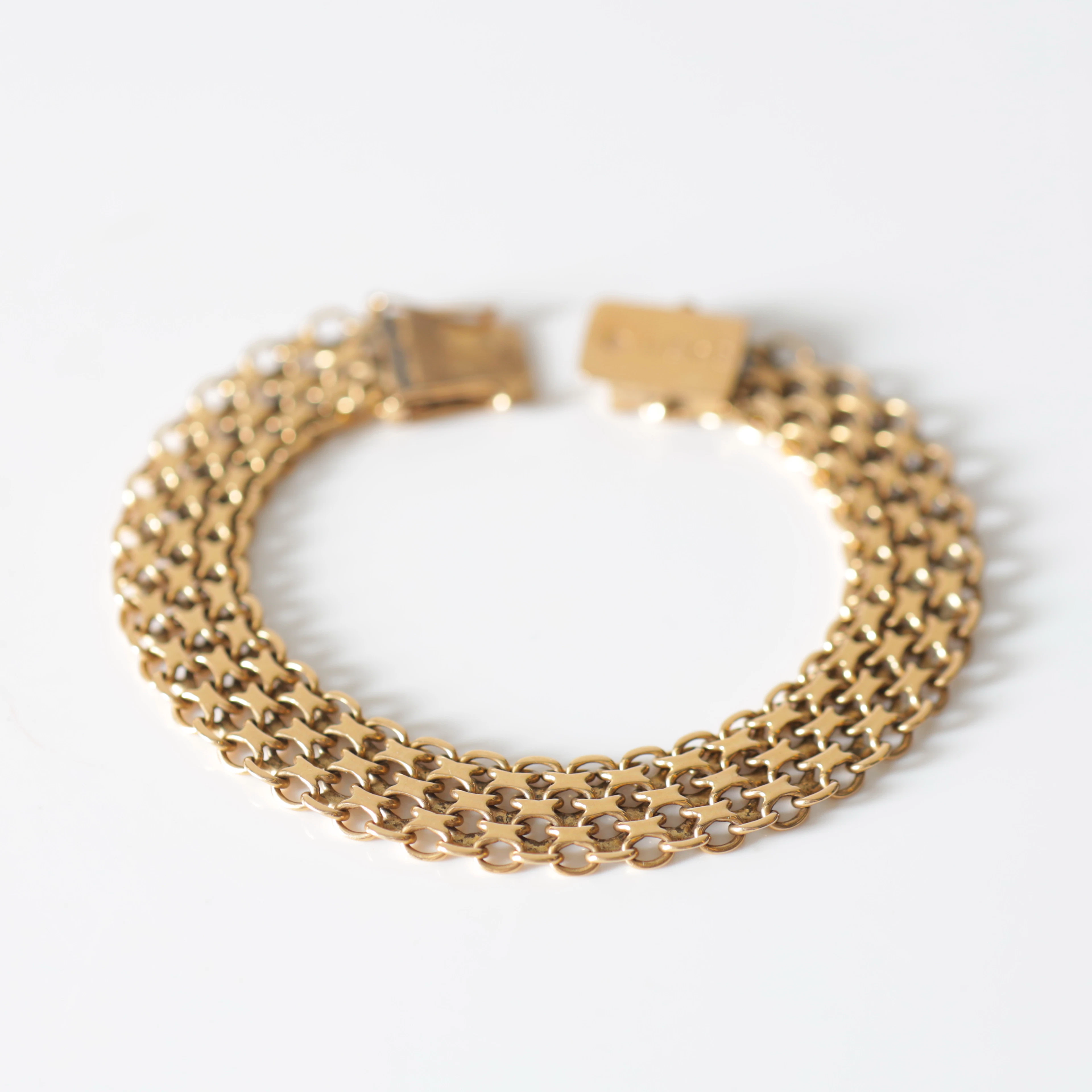 ARMBAND, 18K guld, x-länk, Ädelsmycken Aktiebolag, Stockholm, 1960.