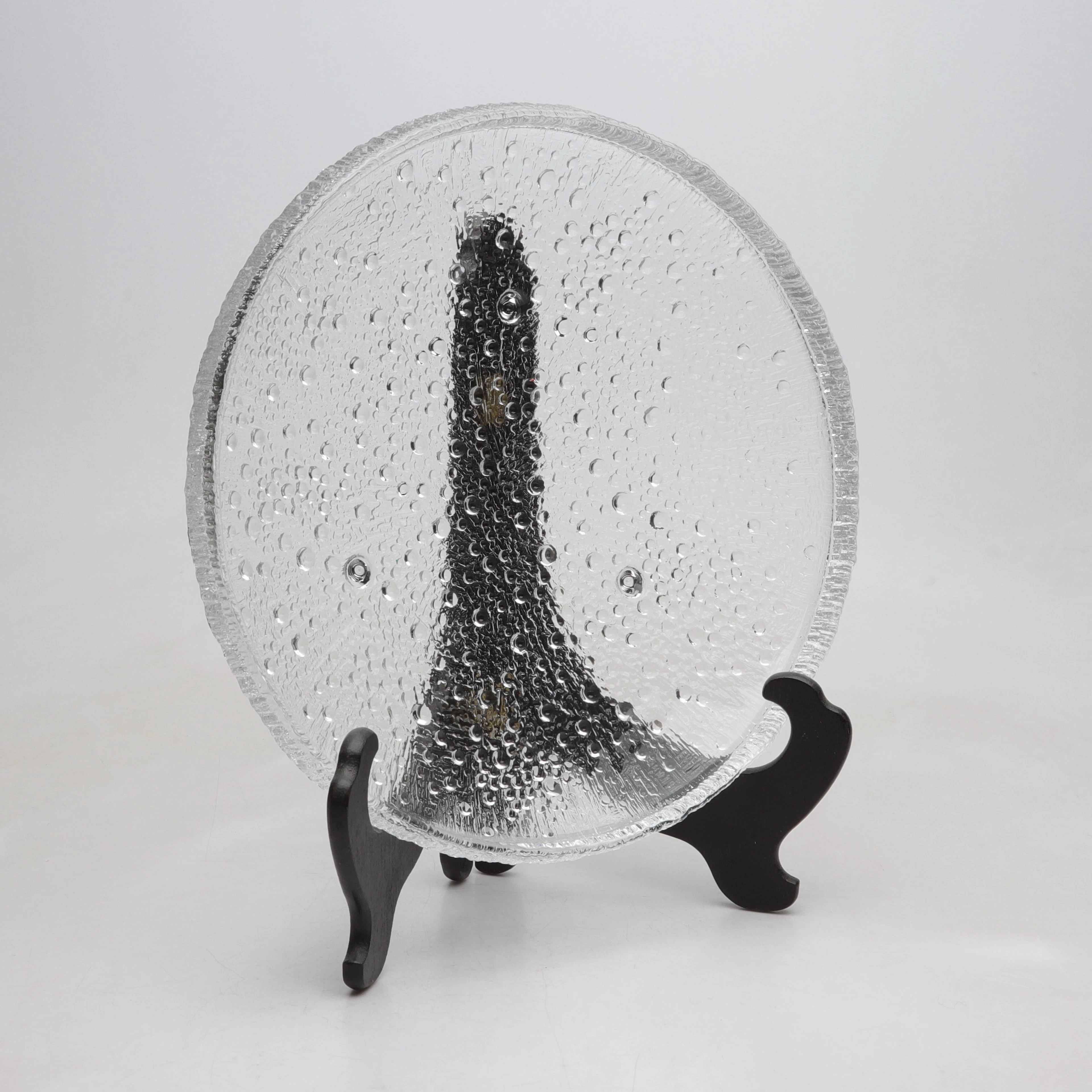 TAPIO WIRKKALA. Skålfat, glas, "Ultima Thule", Iittala, Finland.