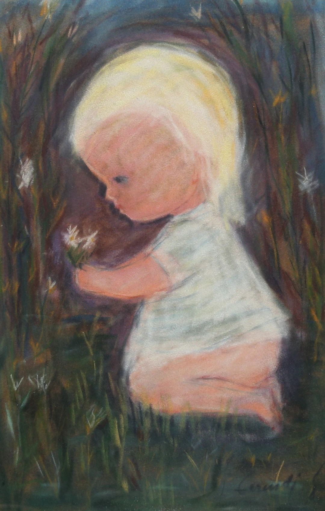 KURT CARENDI. pastell på papper, signerad.