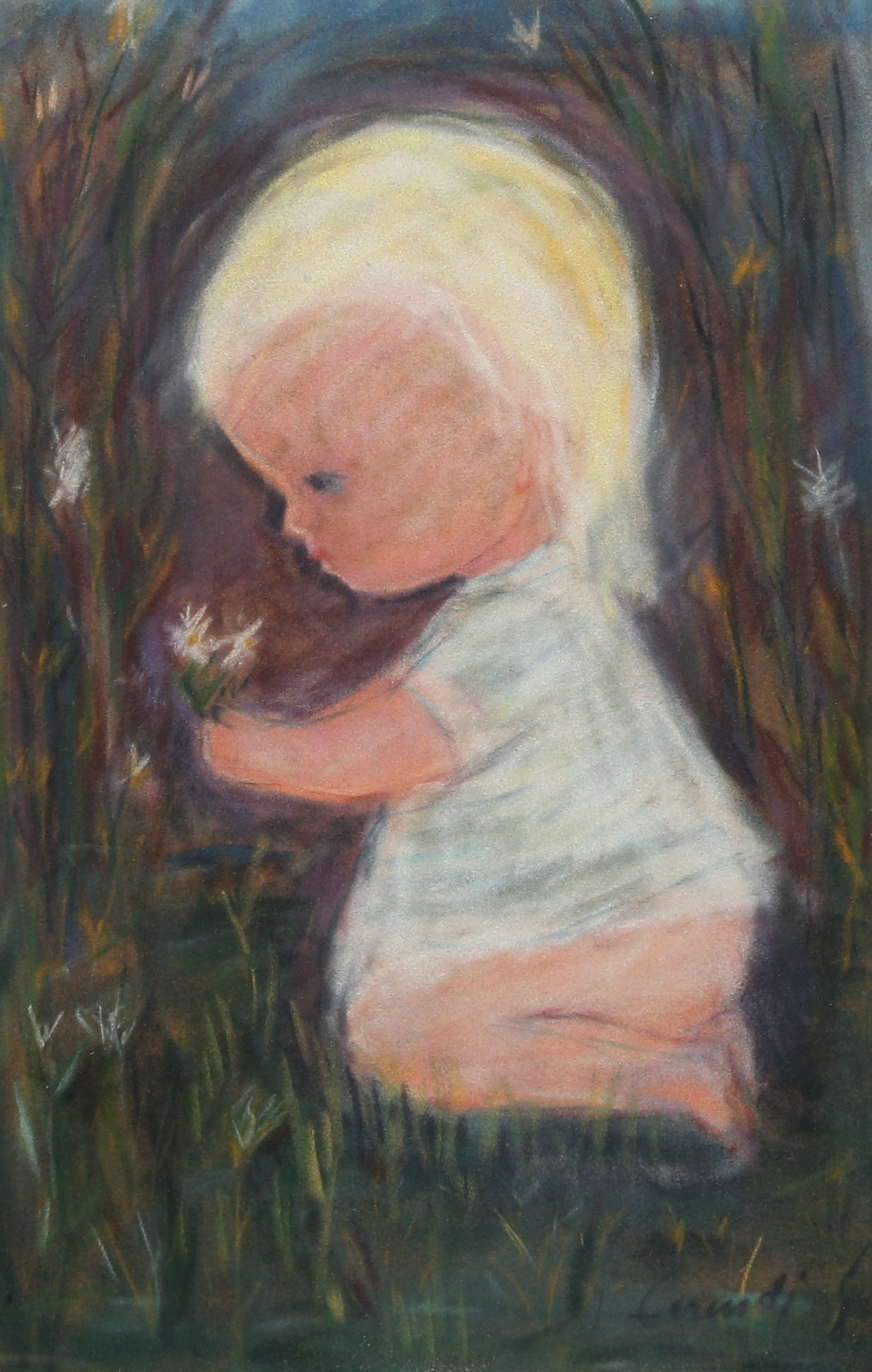 KURT CARENDI. pastell på papper, signerad.