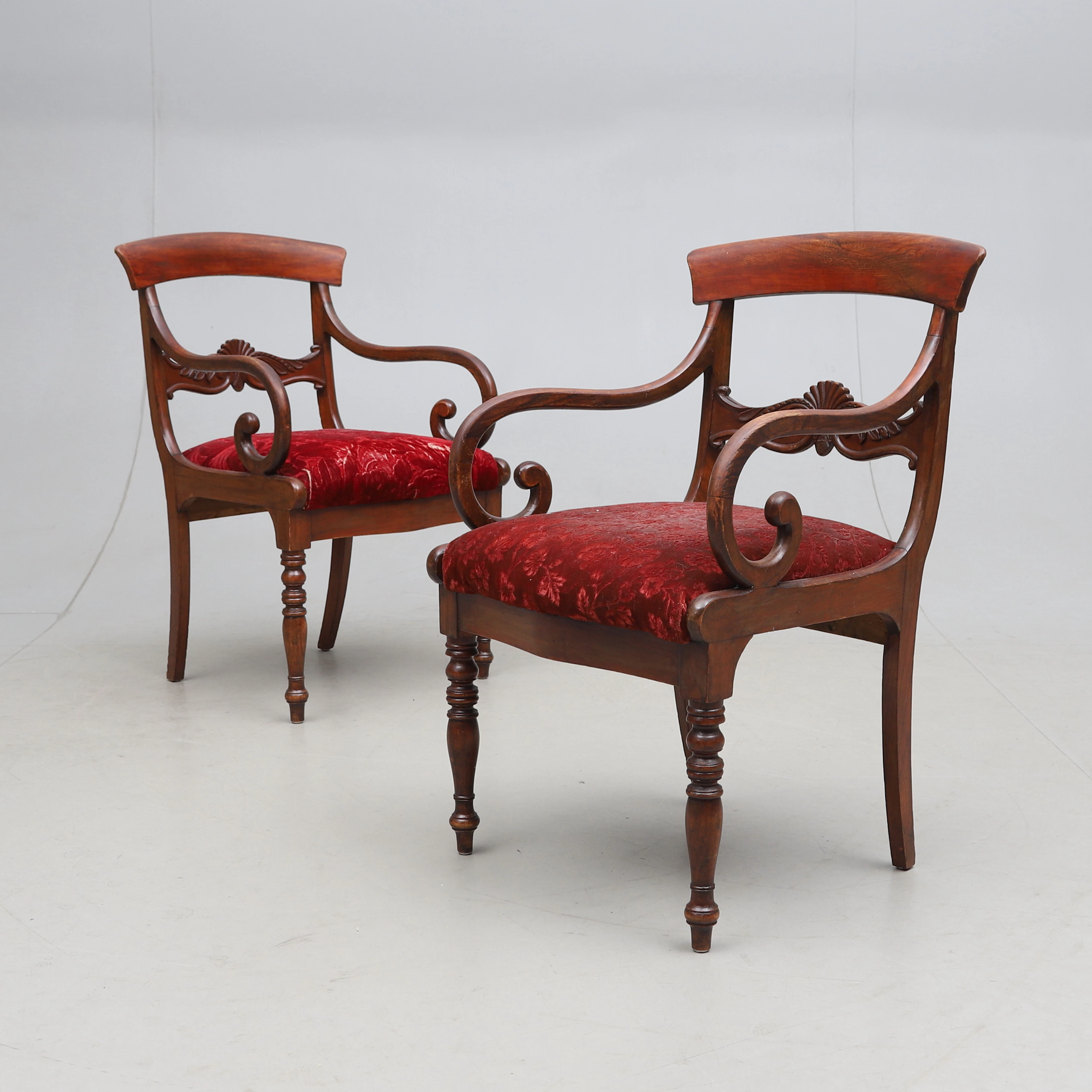 KARMSTOLAR, 1 par, empire, 18-/1900-tal.