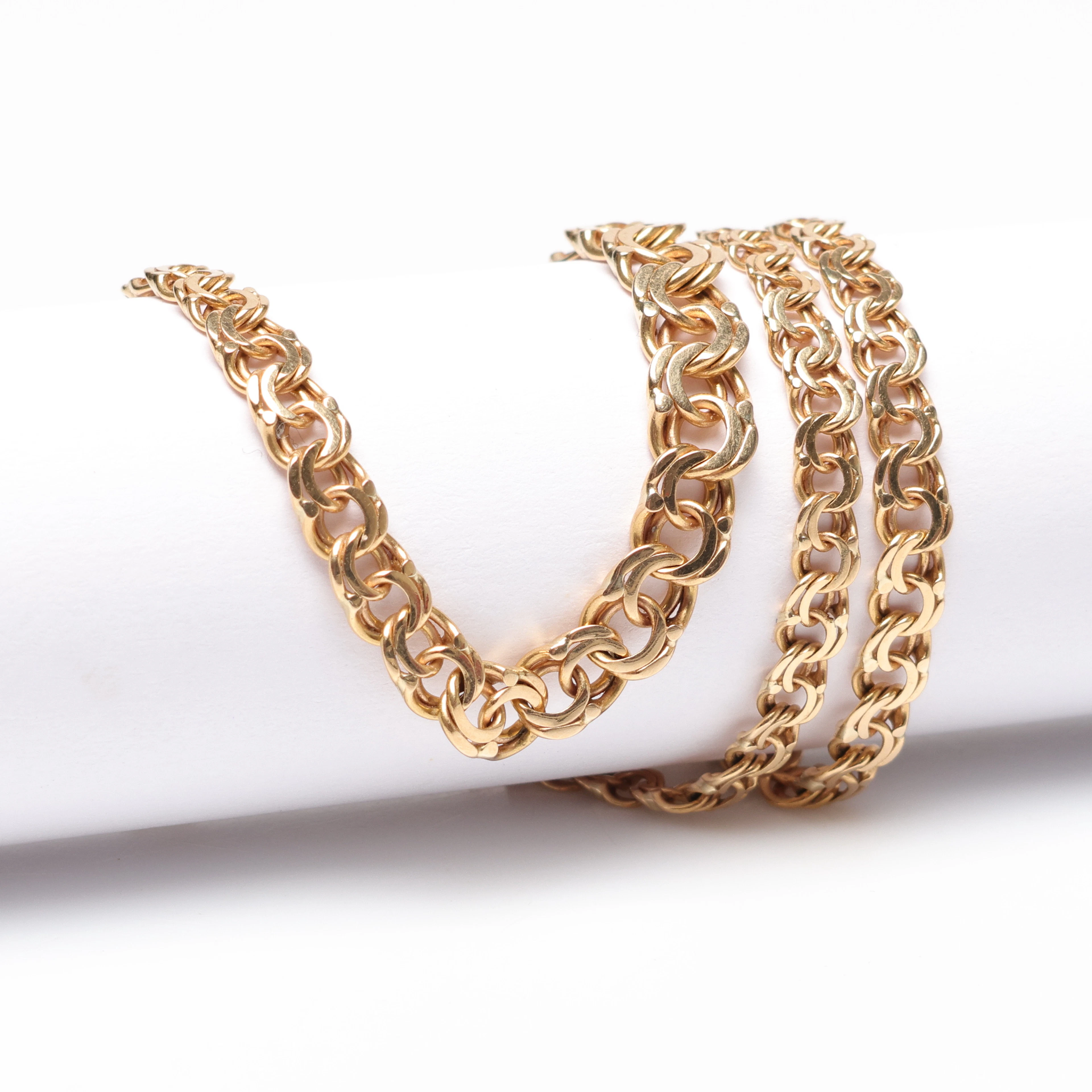 COLLIER, Bismarckslänk, 18k guld, ca 11.9gram.