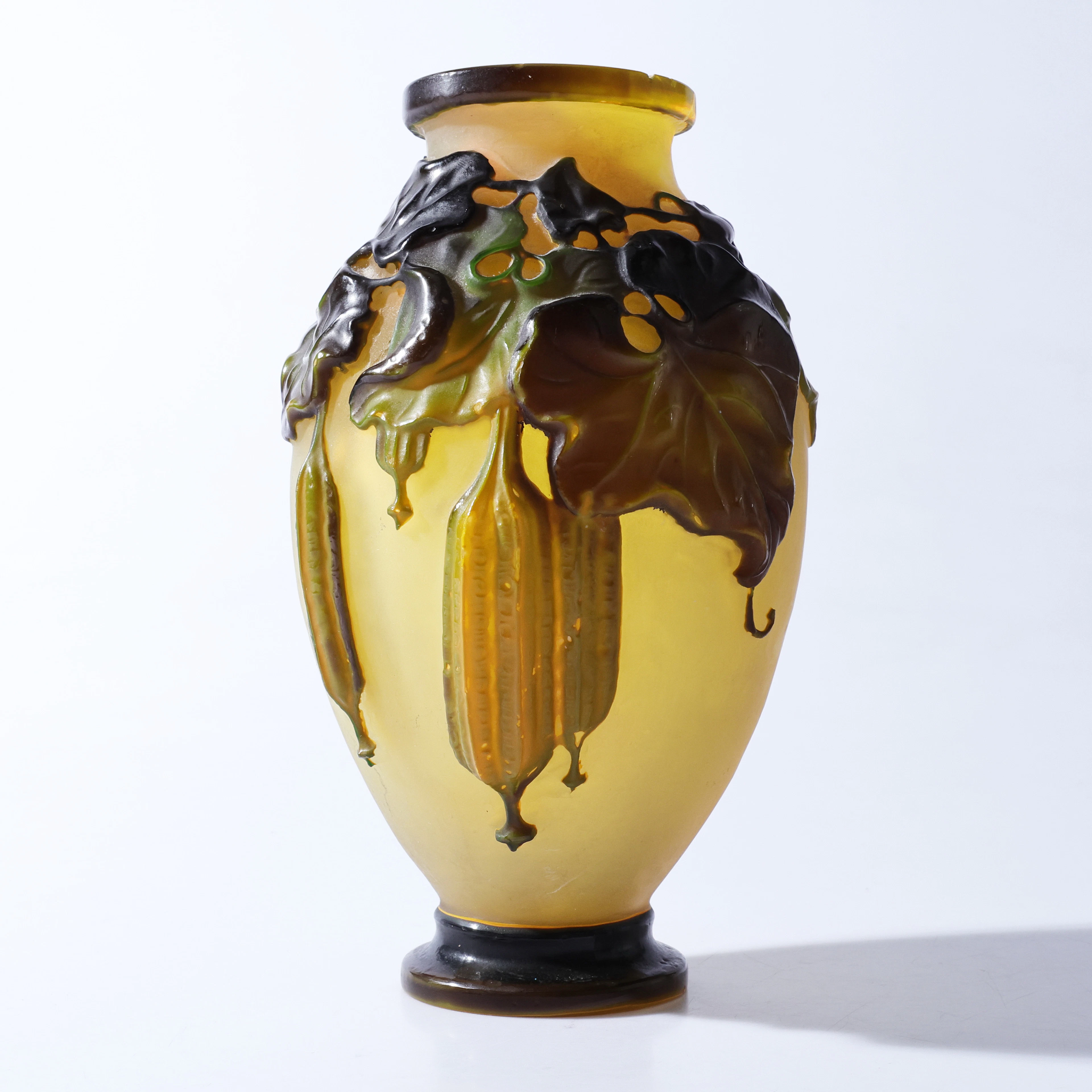 ÉMILE GALLÉ. vas, Art Nouveau, glas.