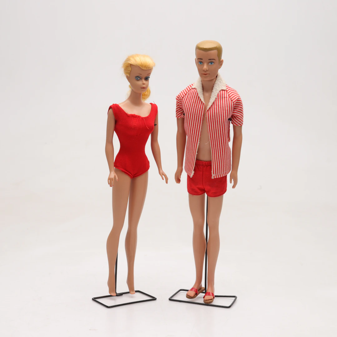 BARBIEDOCKOR, Ken och Midge/Barbie, Mattel, 1960-tal.