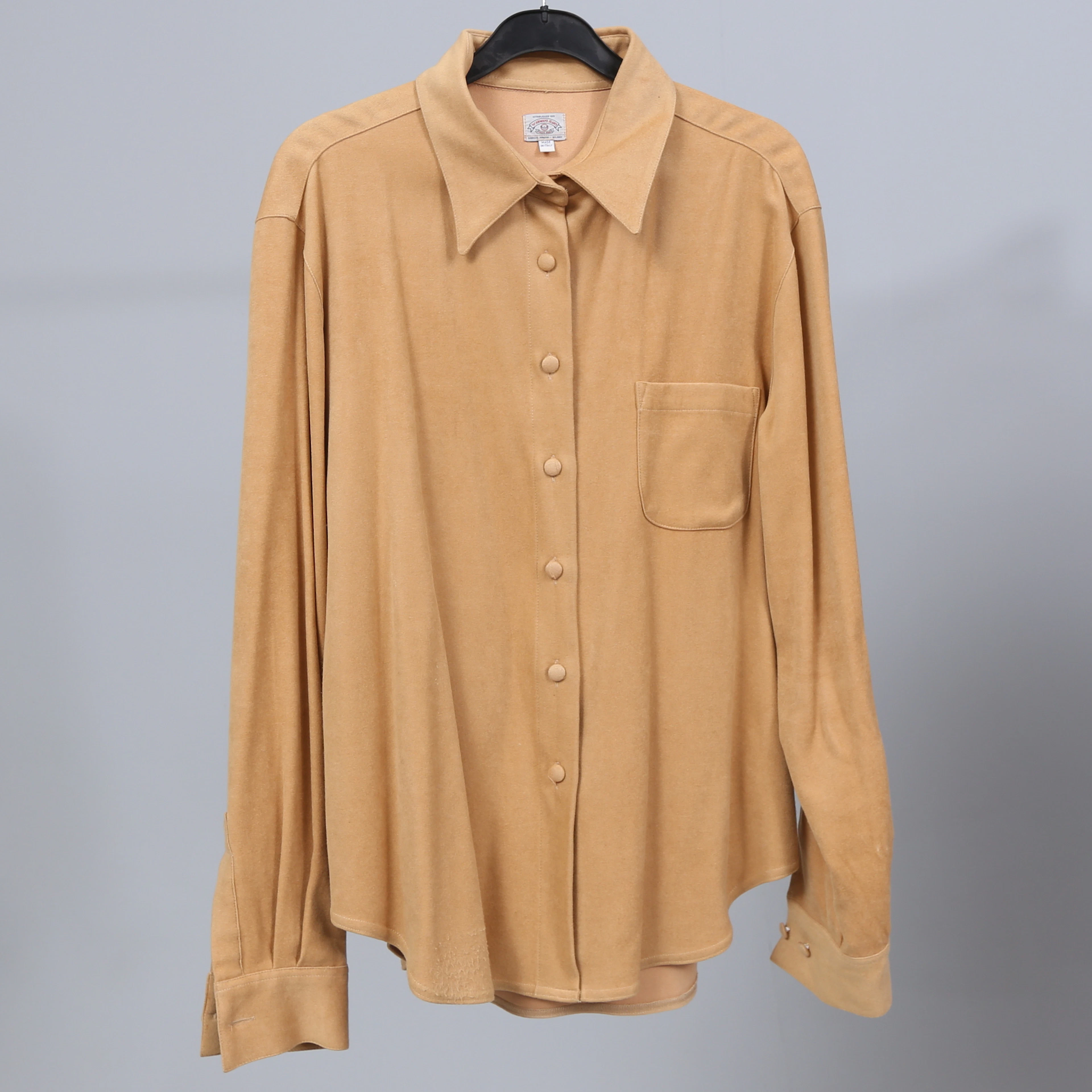 SKJORTA, dam, syntet, Armani Jeans, vintage, Made in Italy.