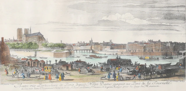 ETSNING, kolorerad, J. Rigaud, 1800-tal.