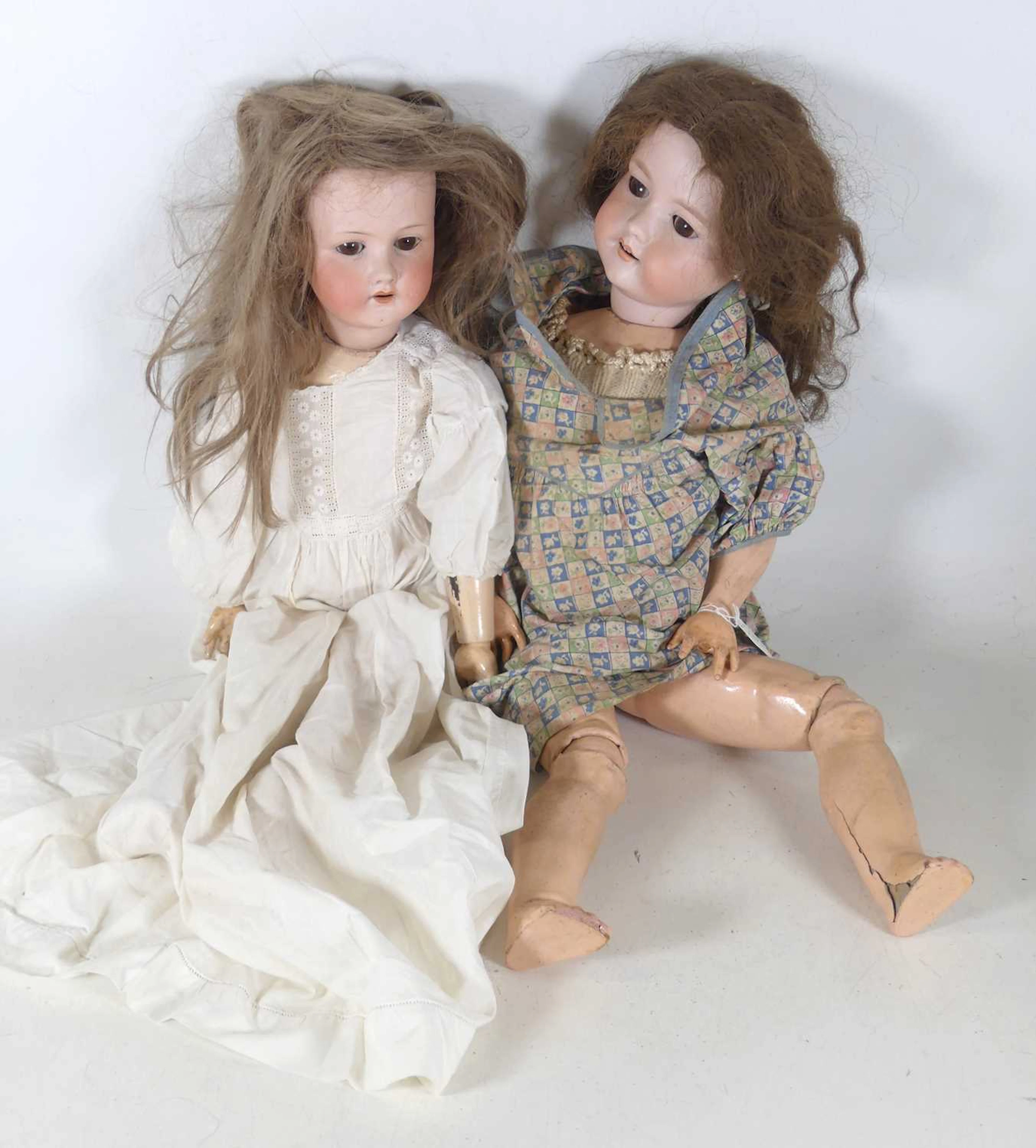 Lot 132 - An Armand Marseille bisque-head doll, having