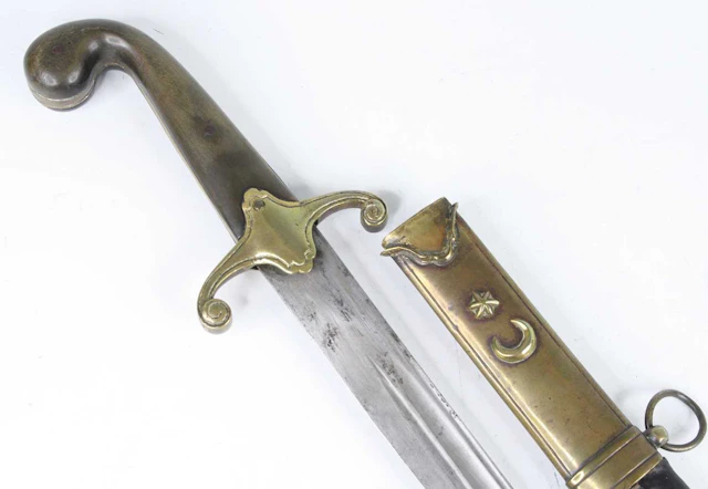 Lot 520 - An Ottoman Empire shamsir, Turkey late 19th