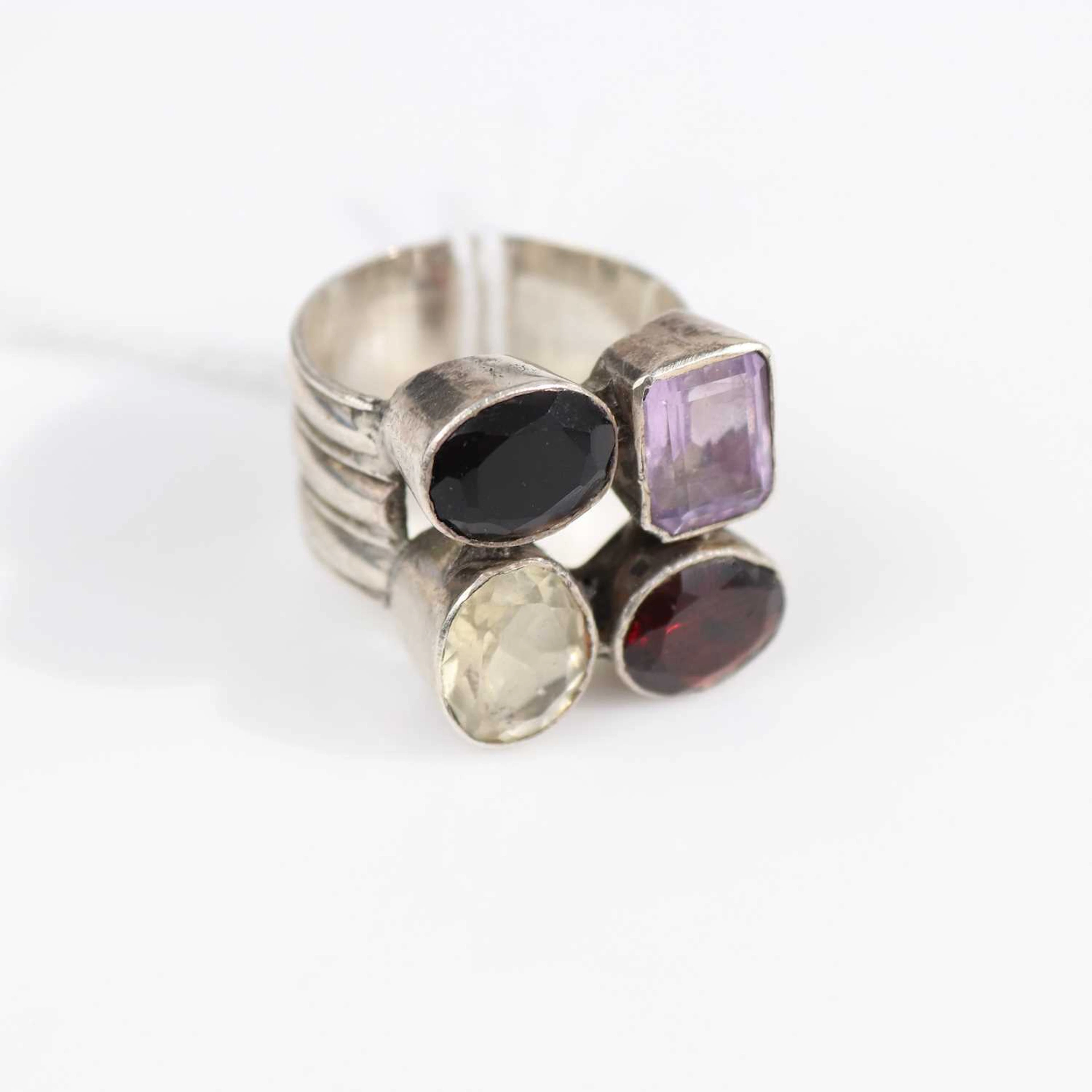 Lot 301 - A contemporary Arts & Crafts white metal and