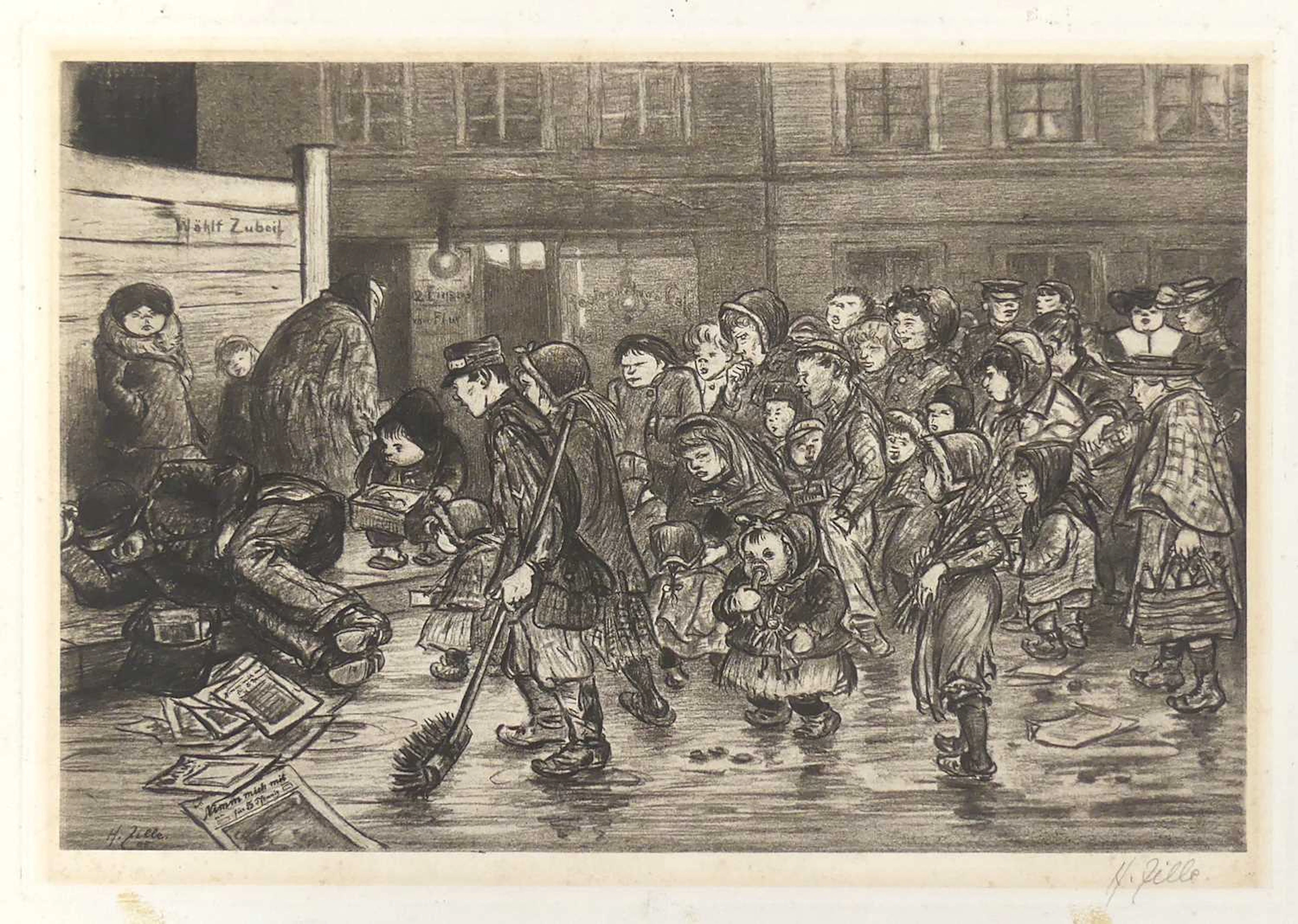 Lot 267 - Heinrich Zille (German 1858-1929) -