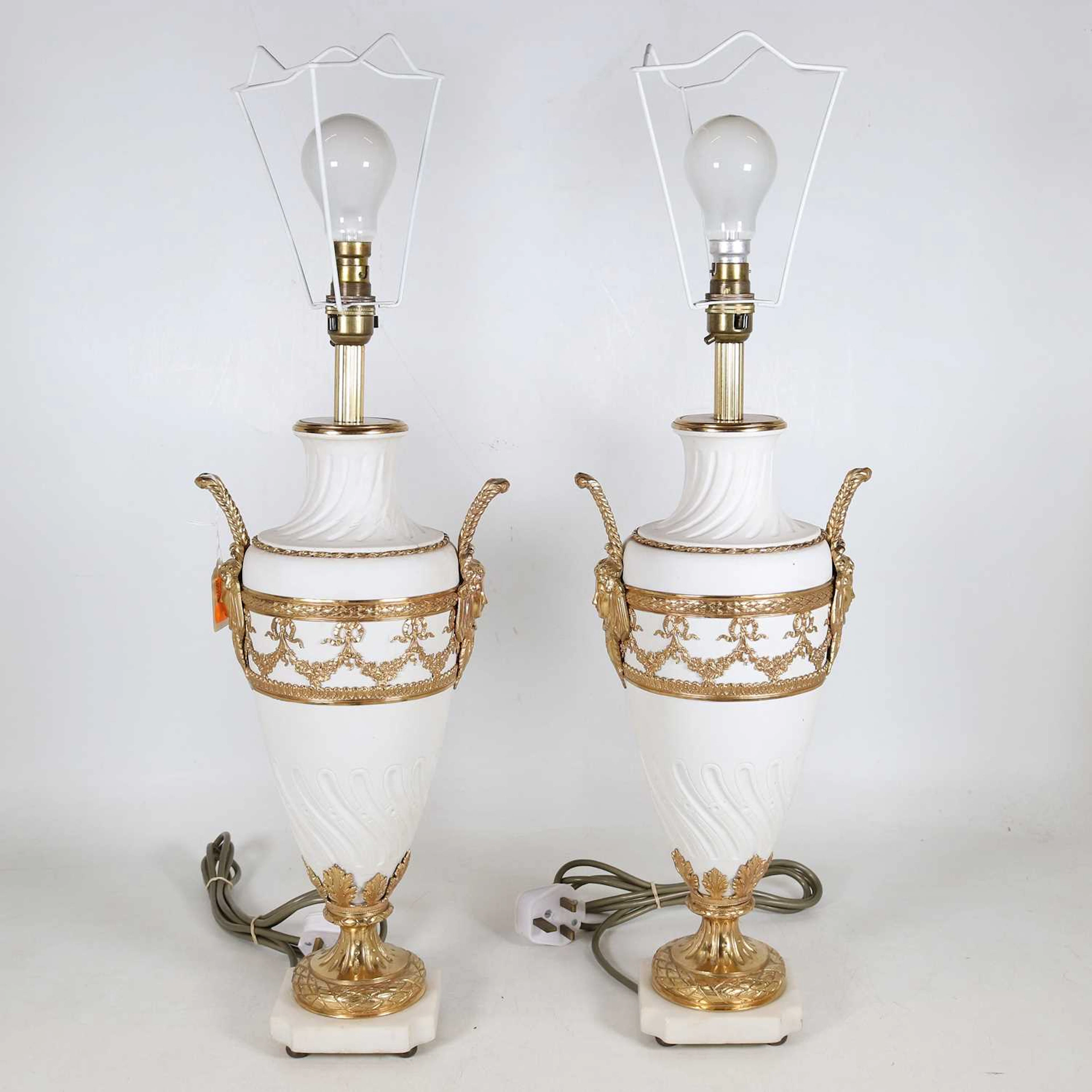Lot 4 - A pair of neo-classical style gilt-mounted