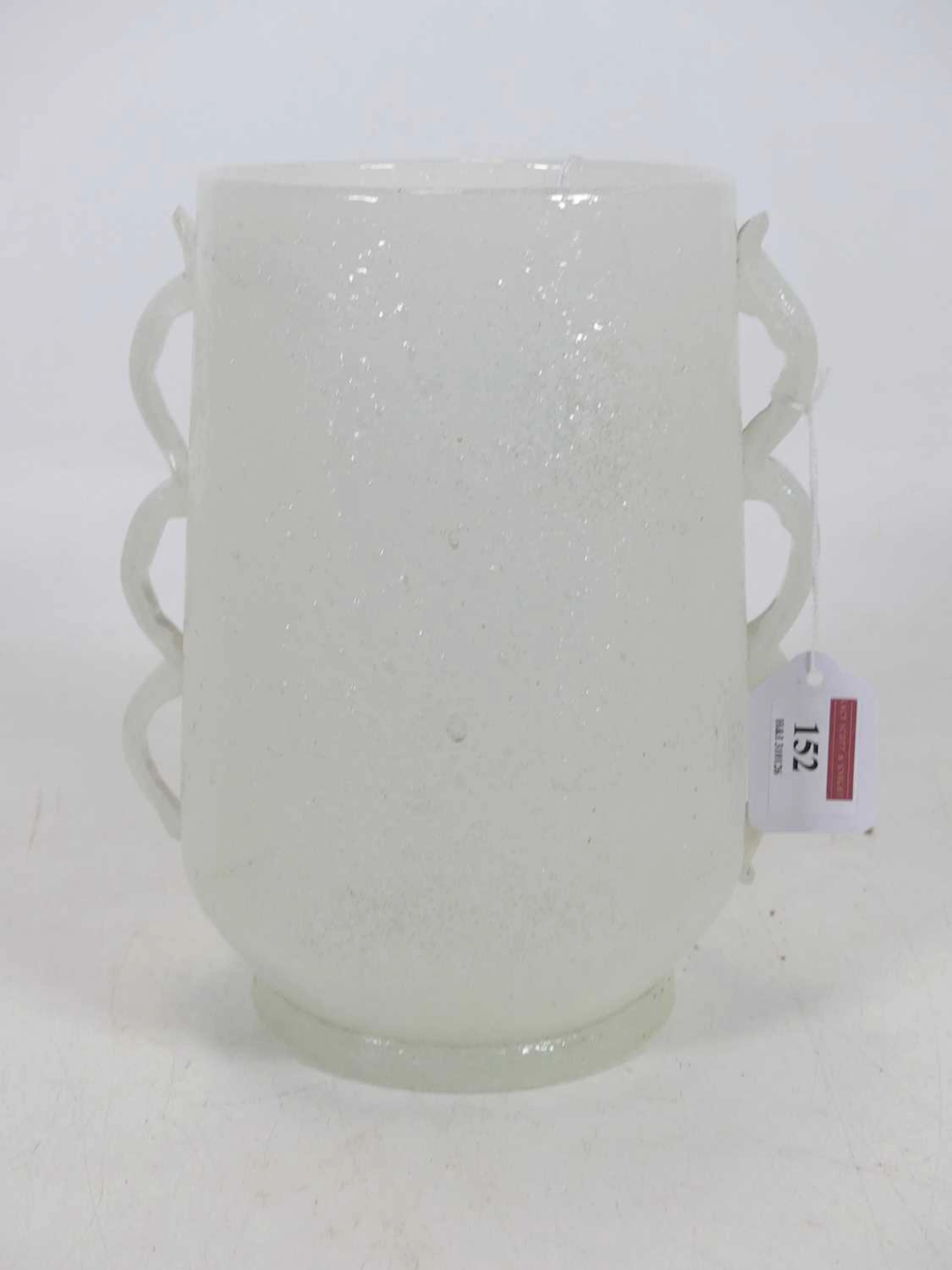 Lot 152 - A 1930s Murano Pulegoso glass vase, in the