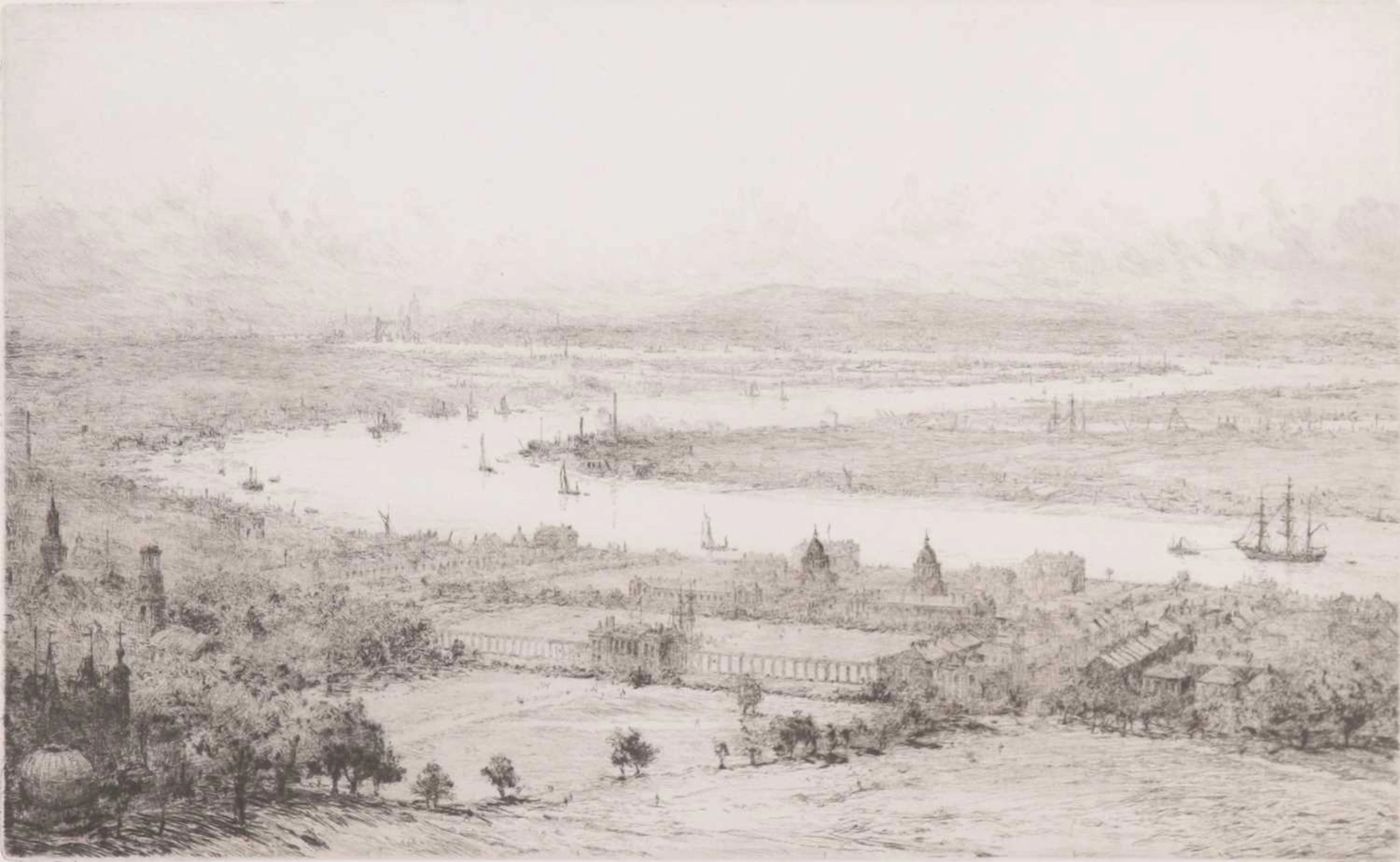 Lot 176 - William Lionel Wyllie (1857-1931) - View of