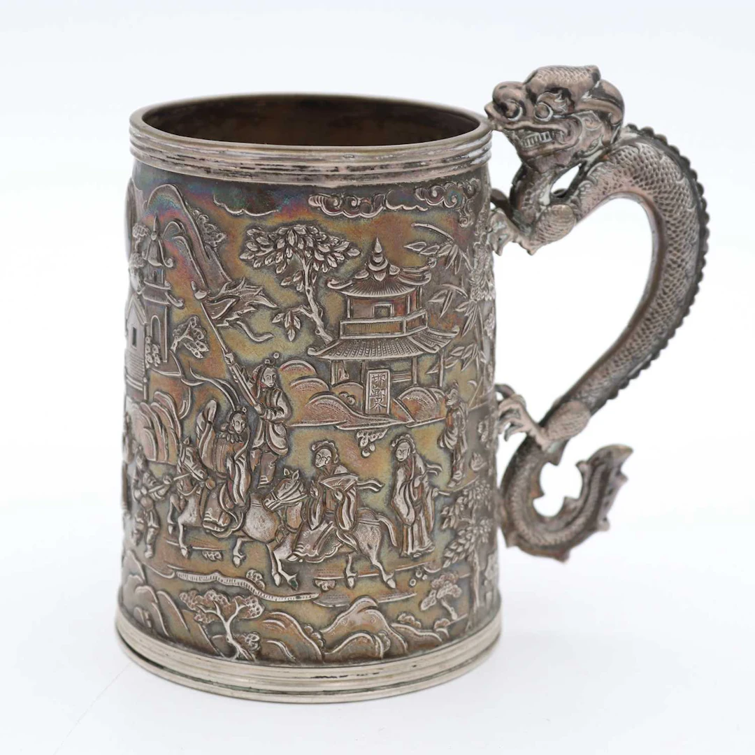 Lot 41 - A mid-19th century Chinese export silver