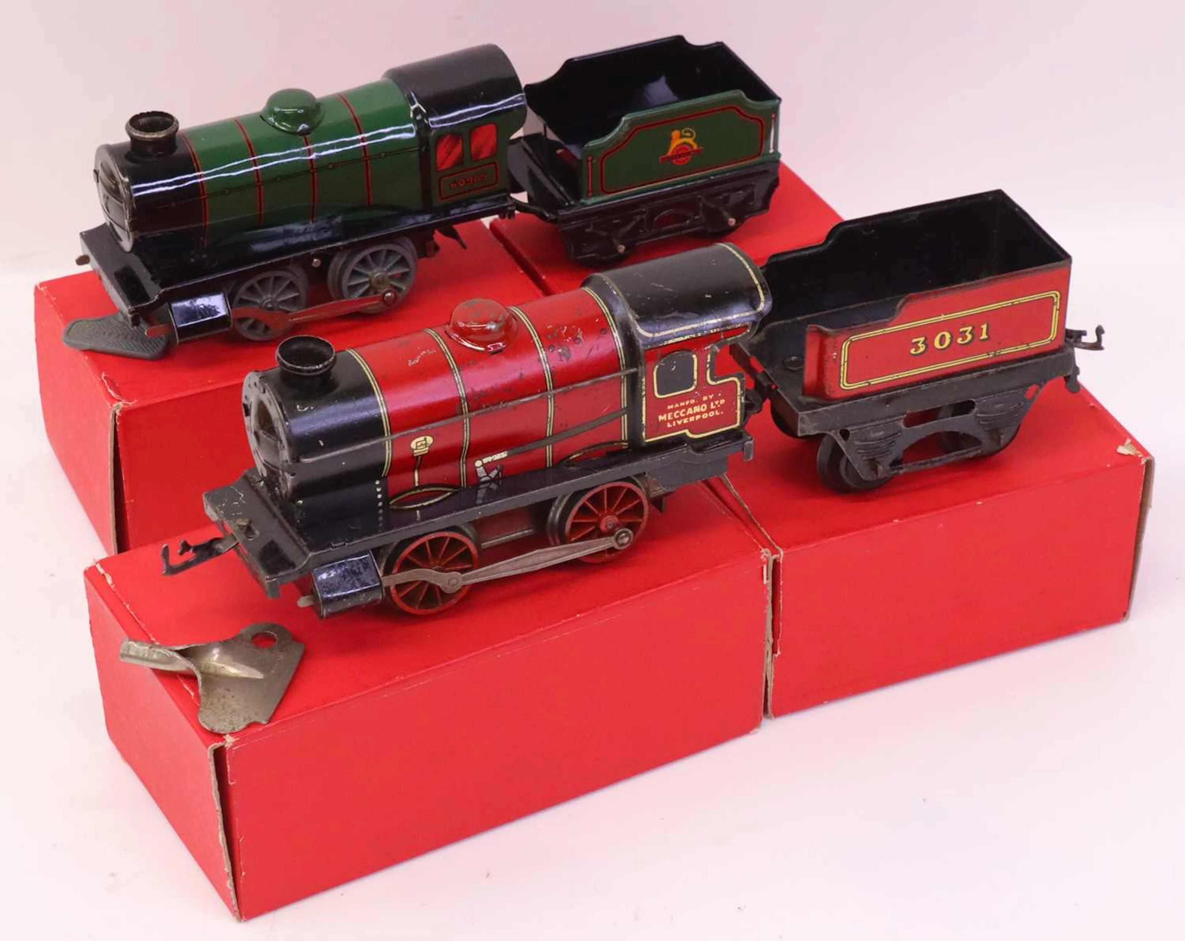 Lot 329 - Four Hornby 0-gauge items, all in repro
