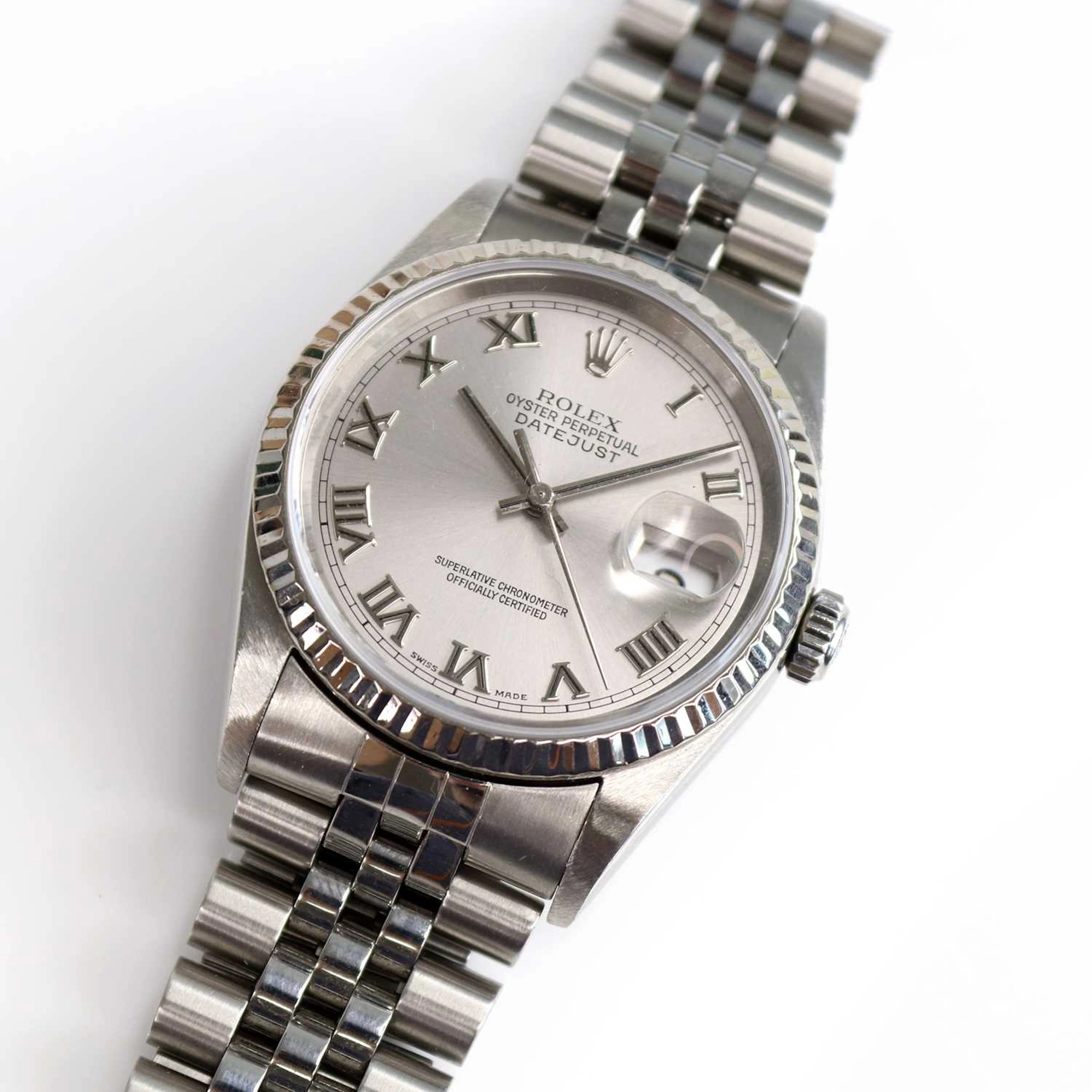 A stainless steel Rolex Oyster Perpetual Datejust