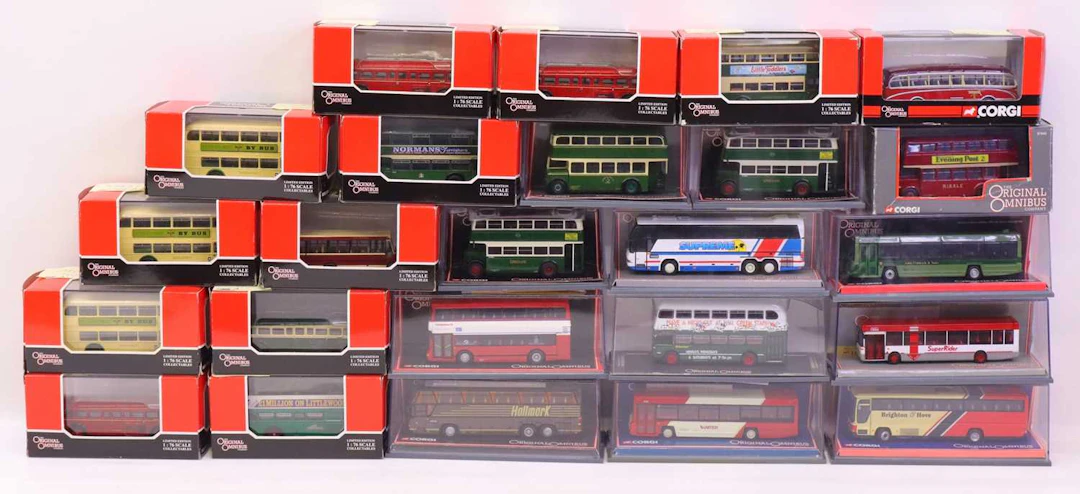 Lot 246 - 24 various boxed Corgi Original Omnibus