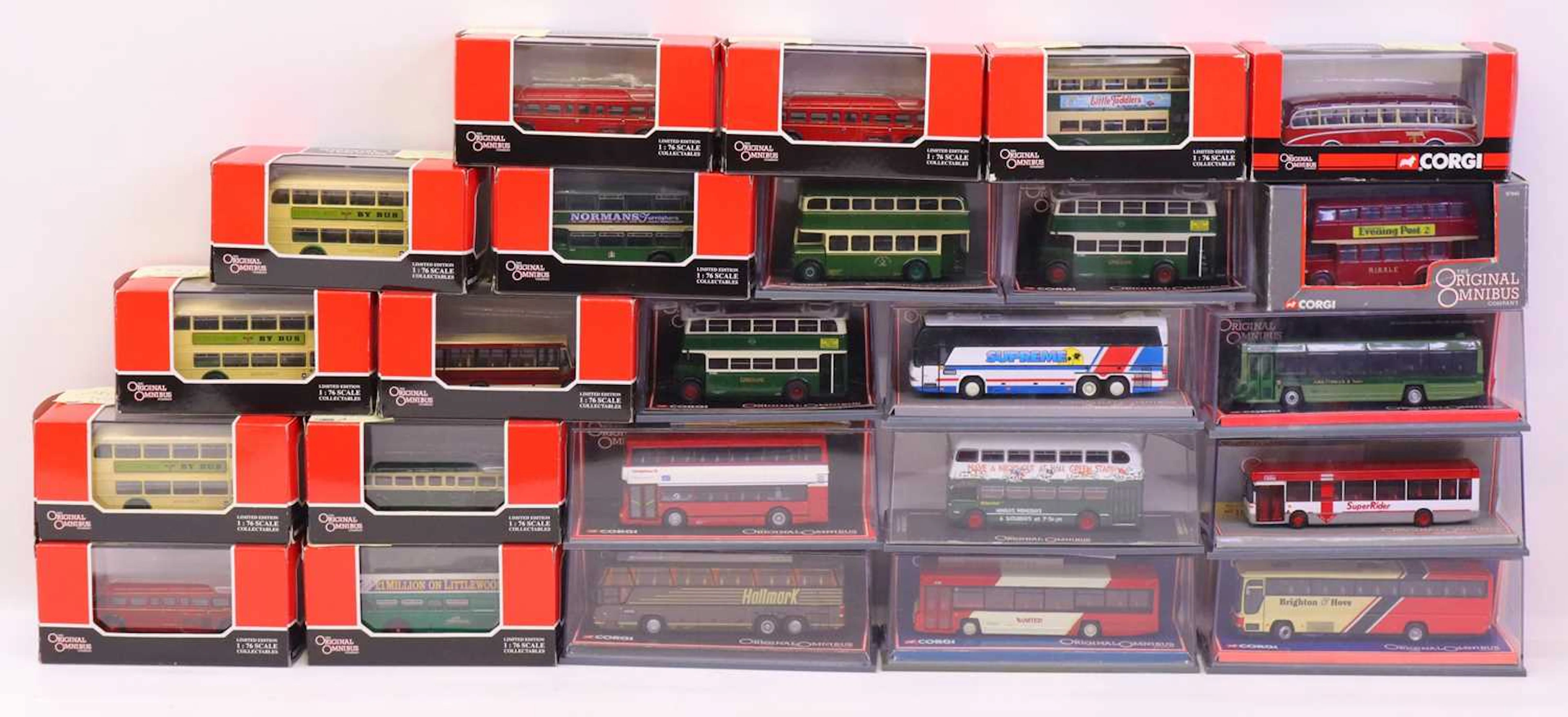 Lot 246 - 24 various boxed Corgi Original Omnibus