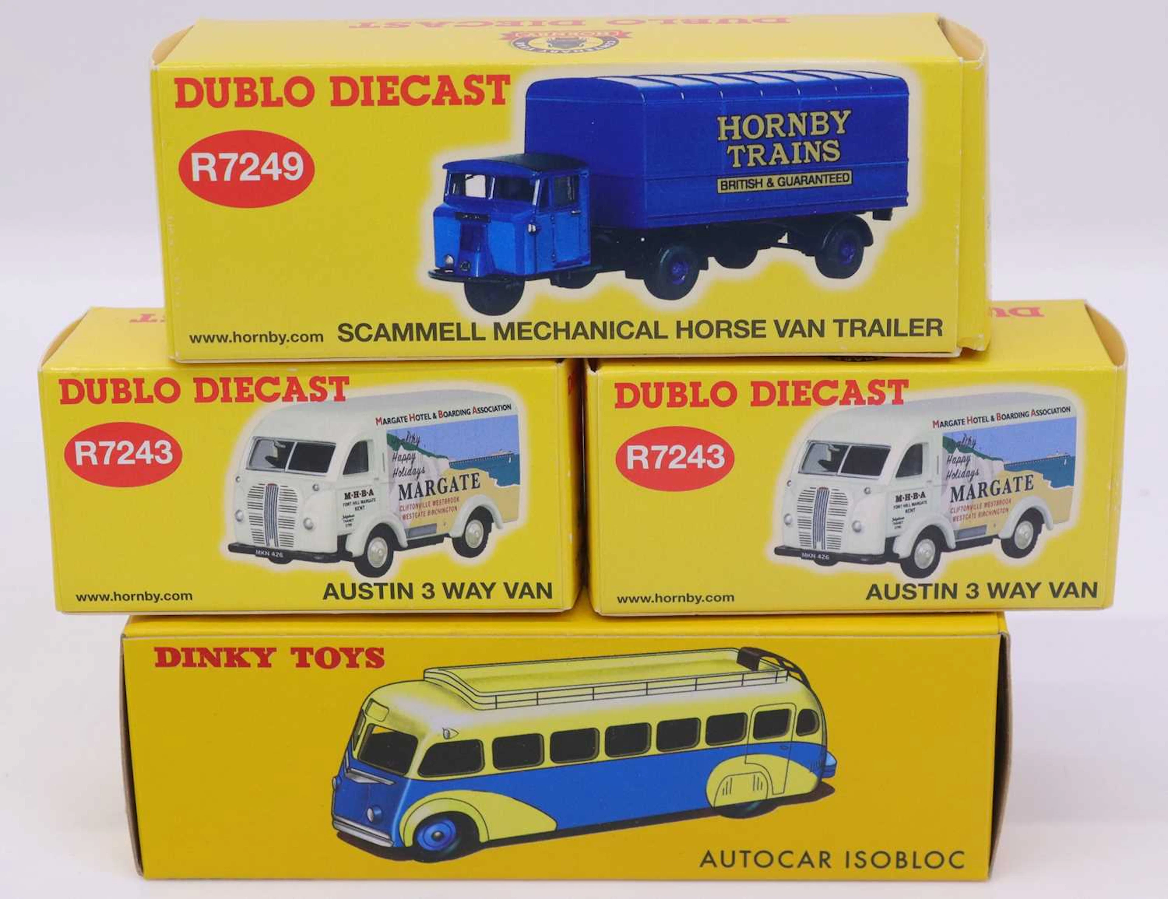 Lot 2003 - Four modern reproduction Dinky Toys, all