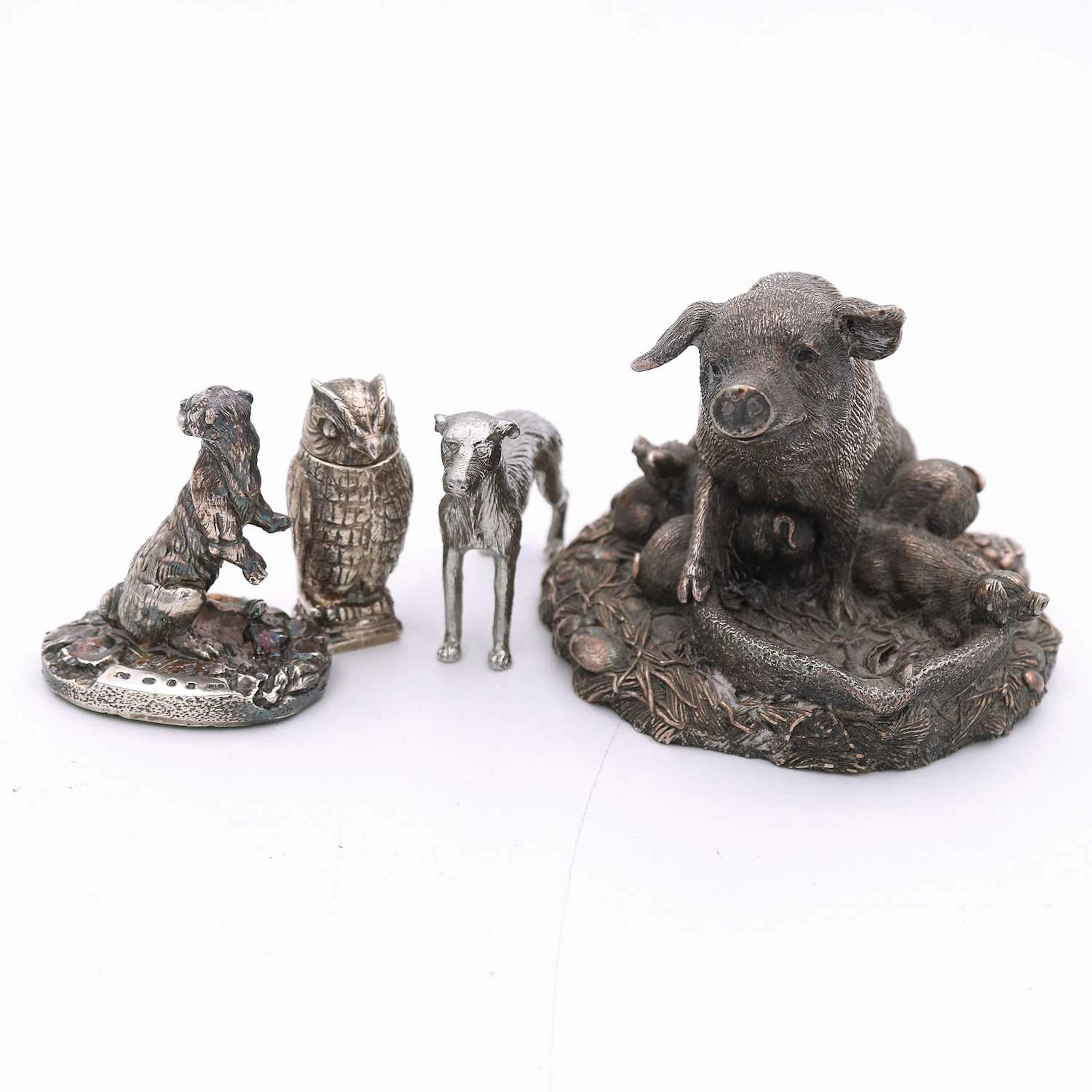 Lot 261 - A late 20th century filled silver model of a