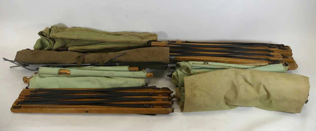 Lot 1056 - A British Army field service canvas camp