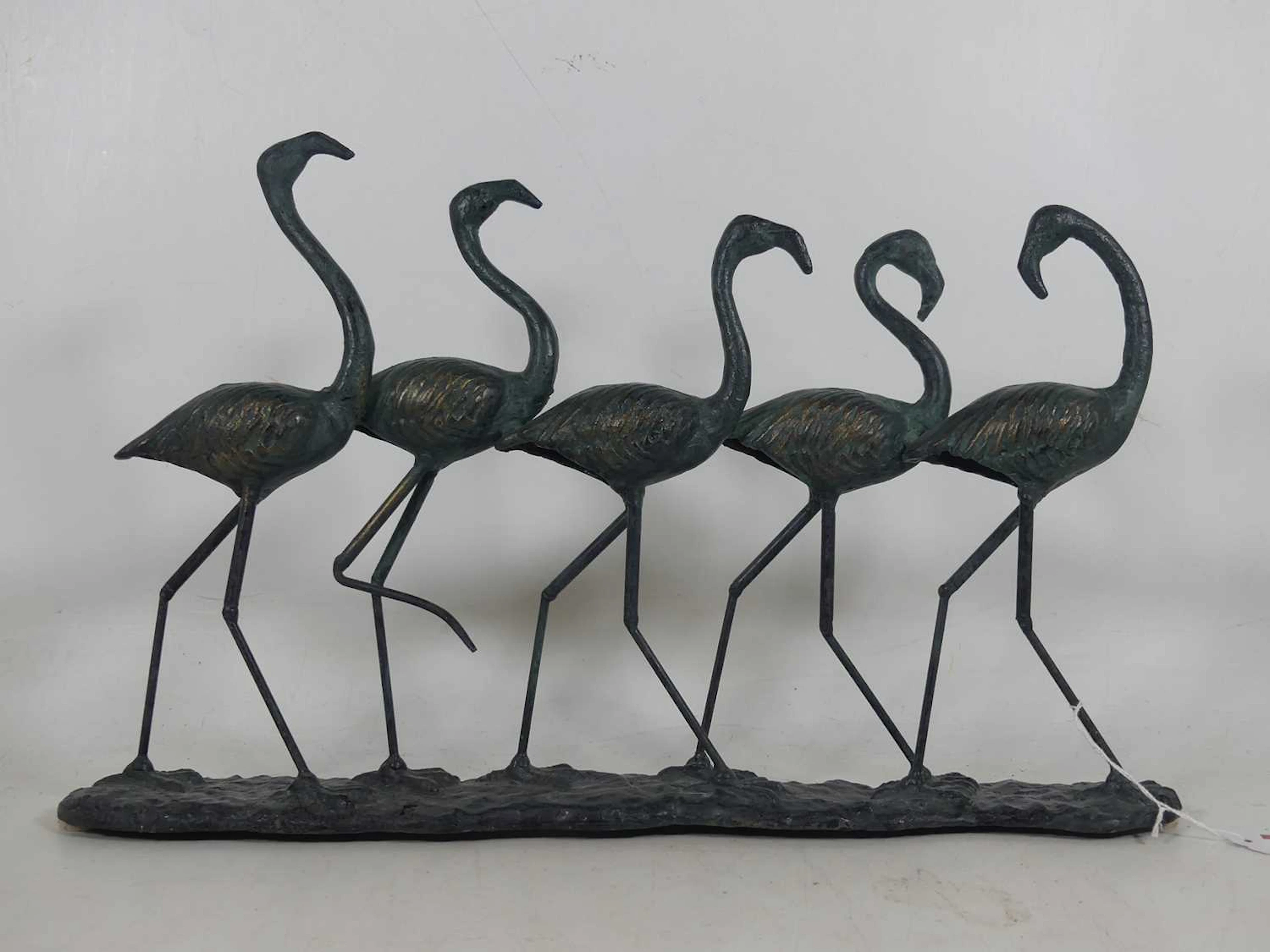 Lot 116 - A contemporary bronzed metal sculpture group