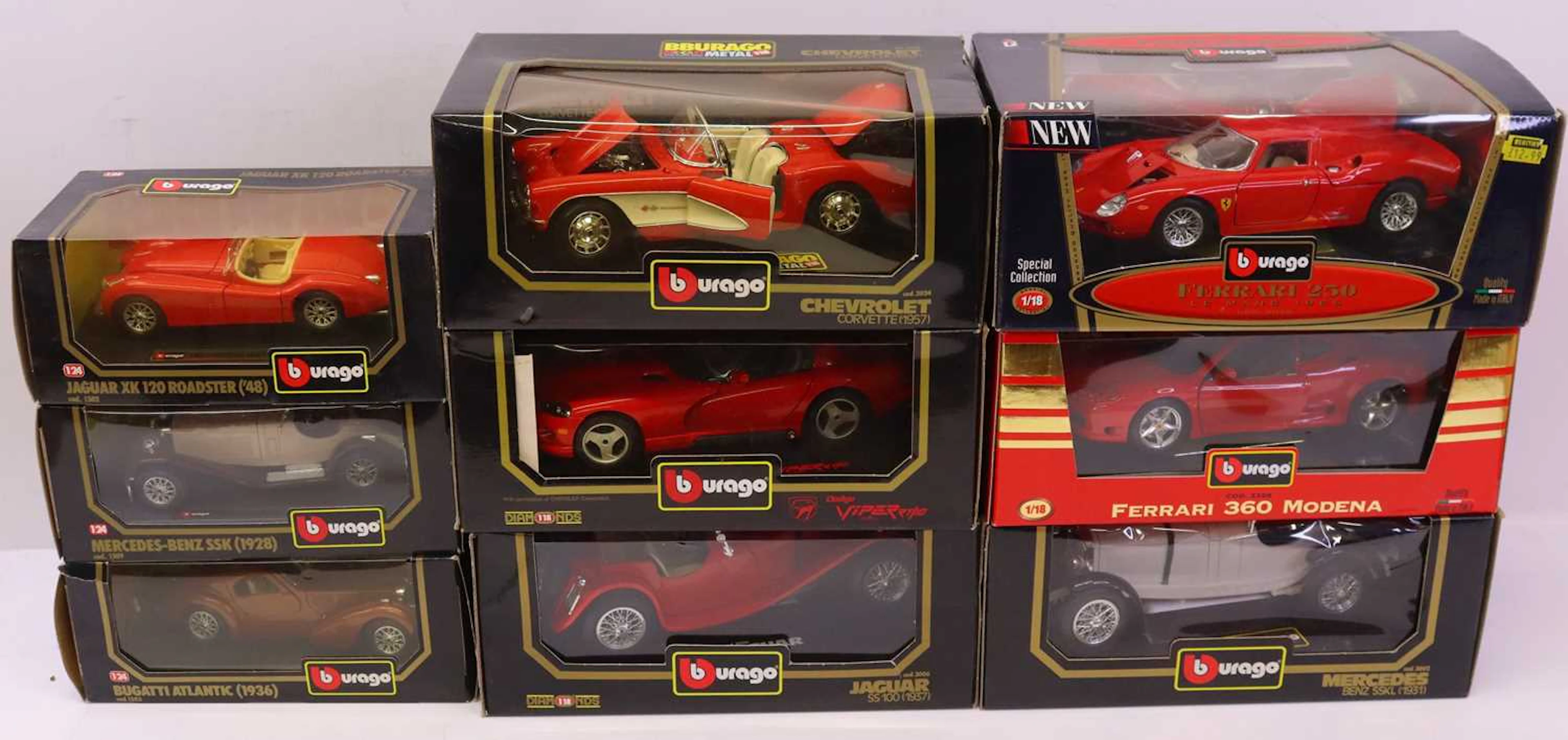 Lot 163 - Burago 1/18 and 1/24 scale a collection of