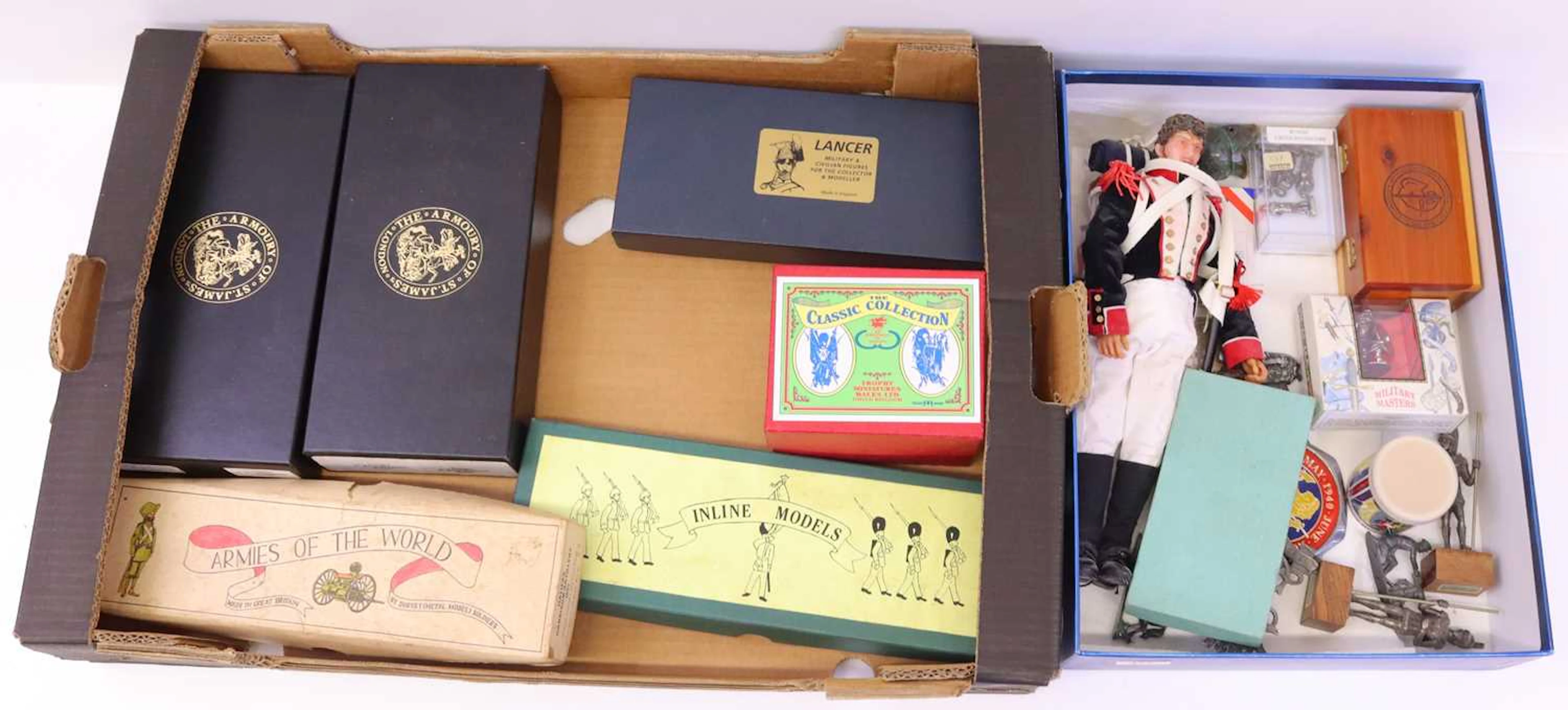 Lot 423 - 2 boxes containing a collection of white