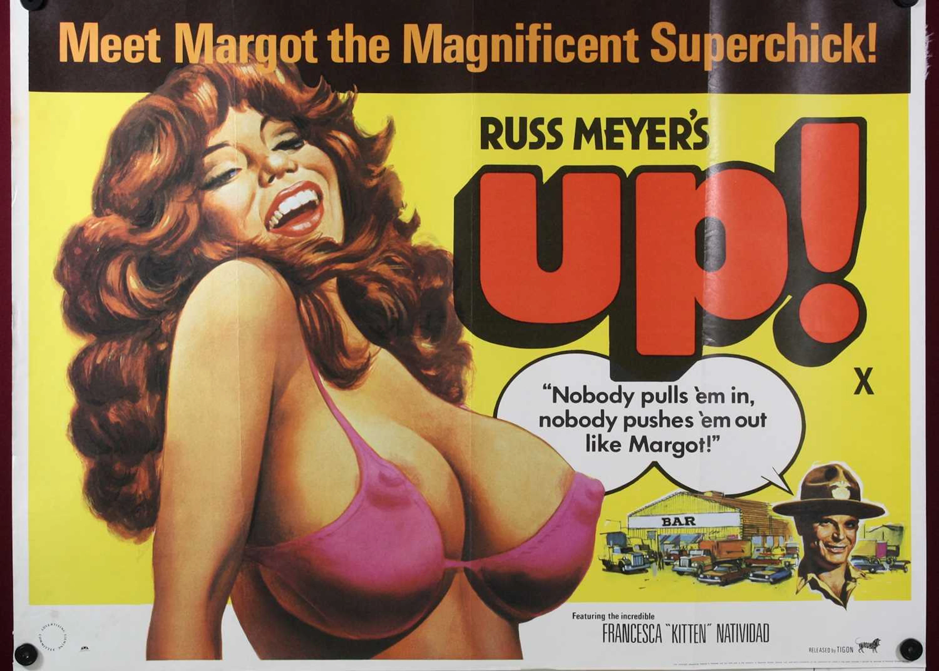 Up!, 1976, UK quad poster, starring Francesca "Kitten"