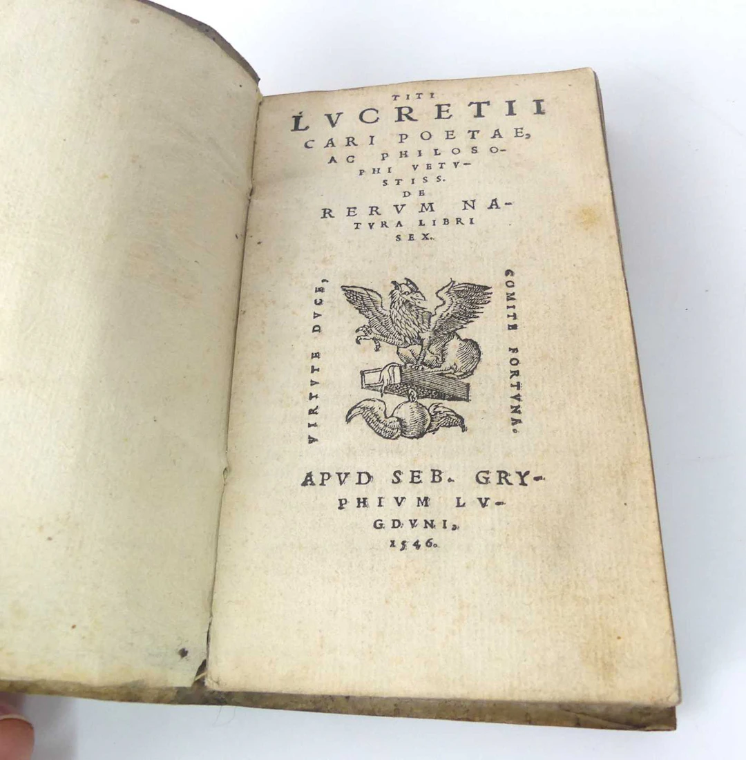 Lot 100 - Lucretius Carus, Titus: Titi Lvcretii Cari