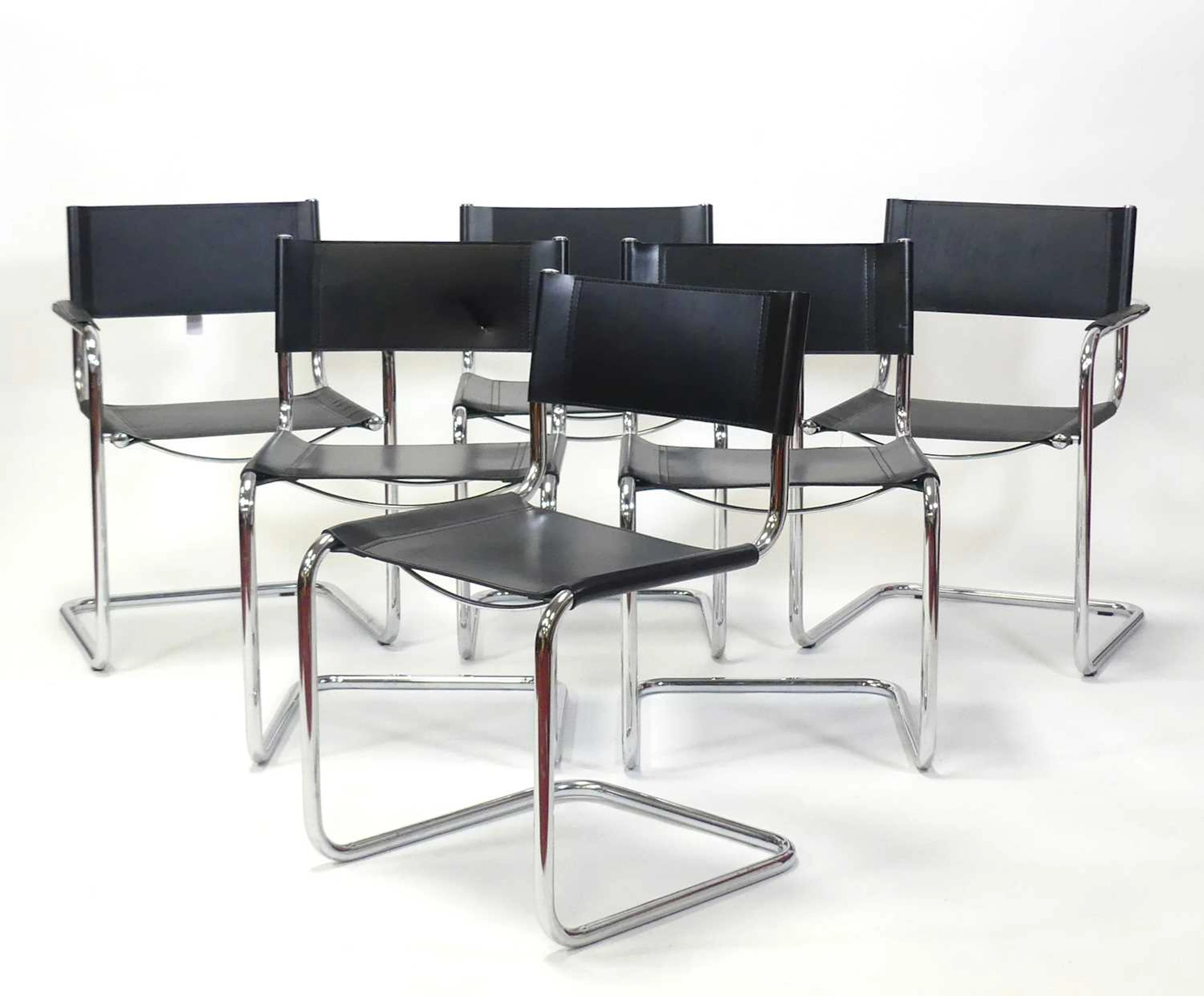 Lot 427 - A set of six Italian contemporary tubular