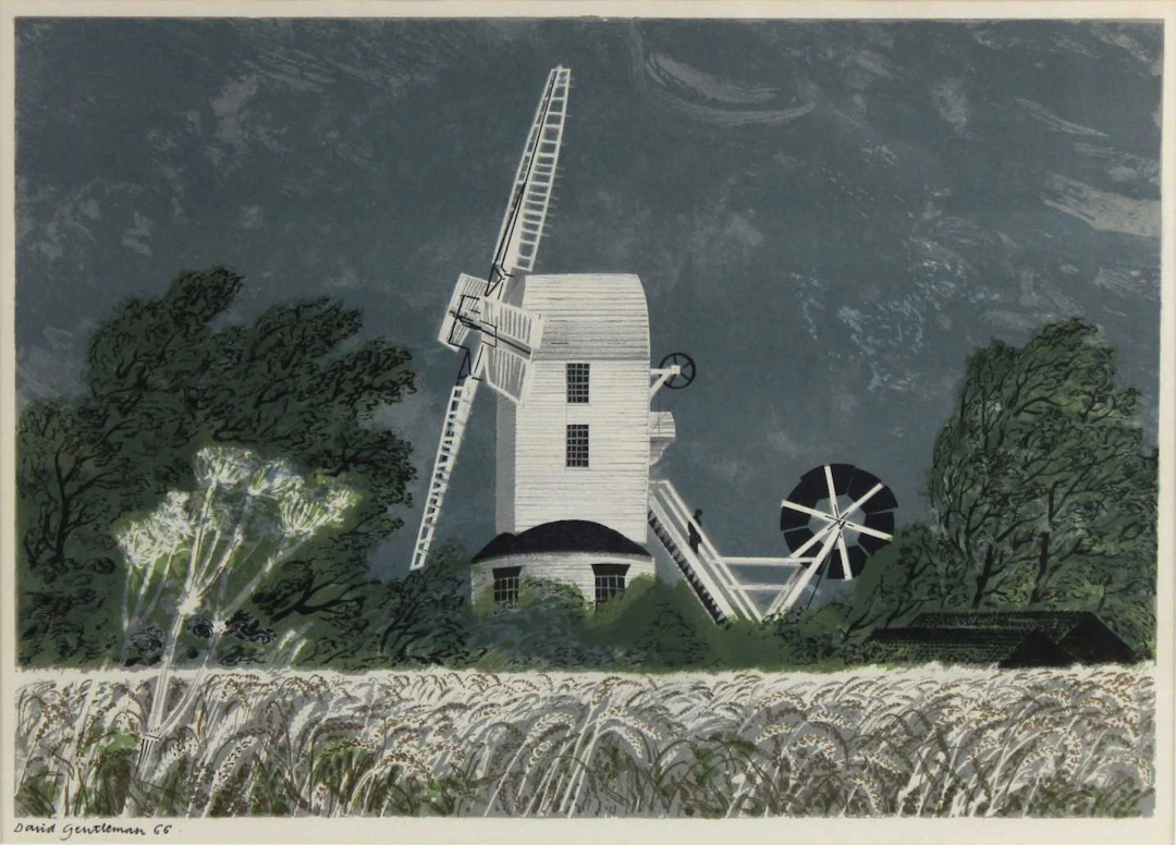 Lot 10 - David Gentleman (b.1930) - Saxted Windmill