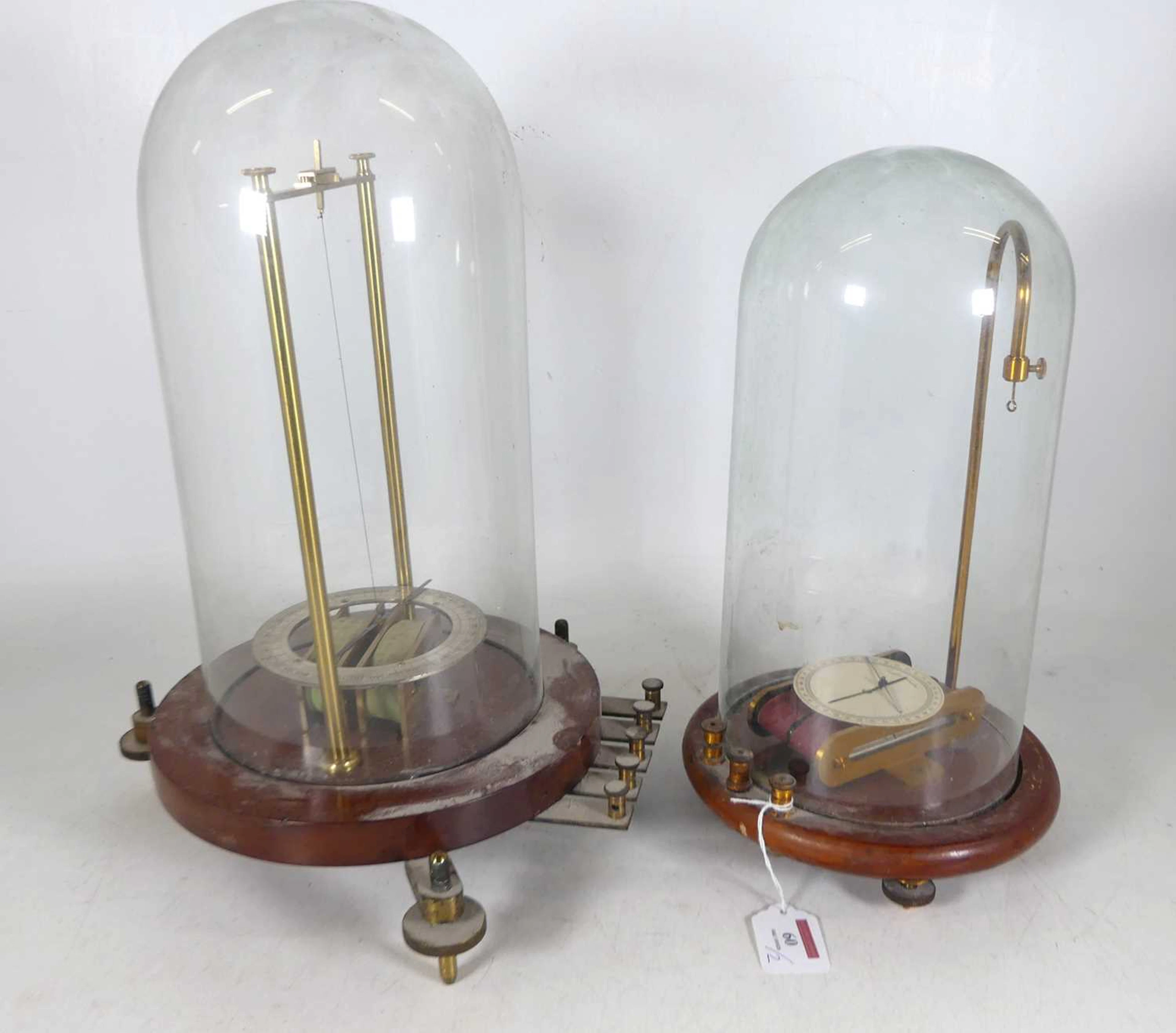 Lot 60 - A late 19th century astatic galvanometer