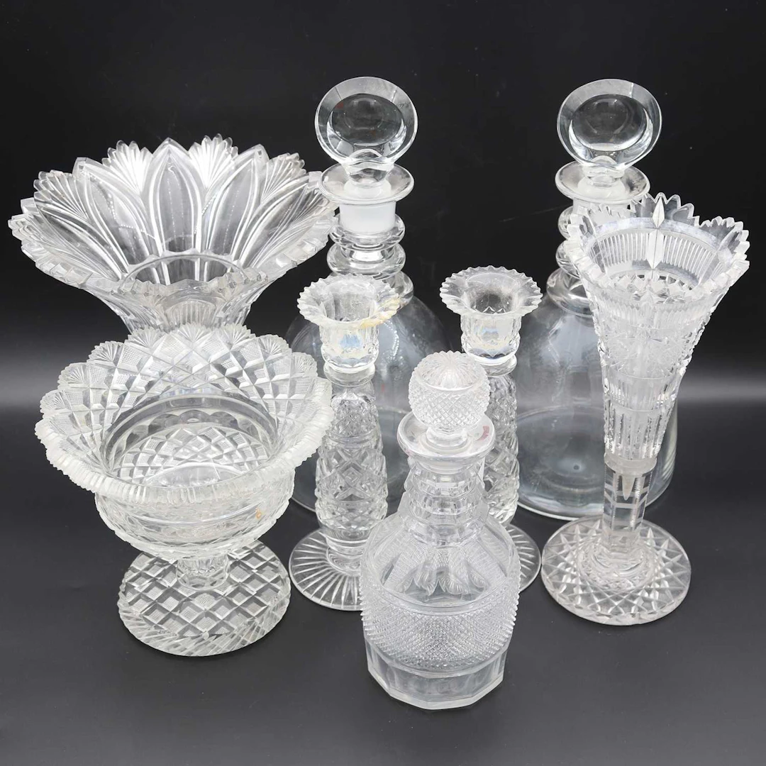 Lot 139 - A collection of glass, early 19th century