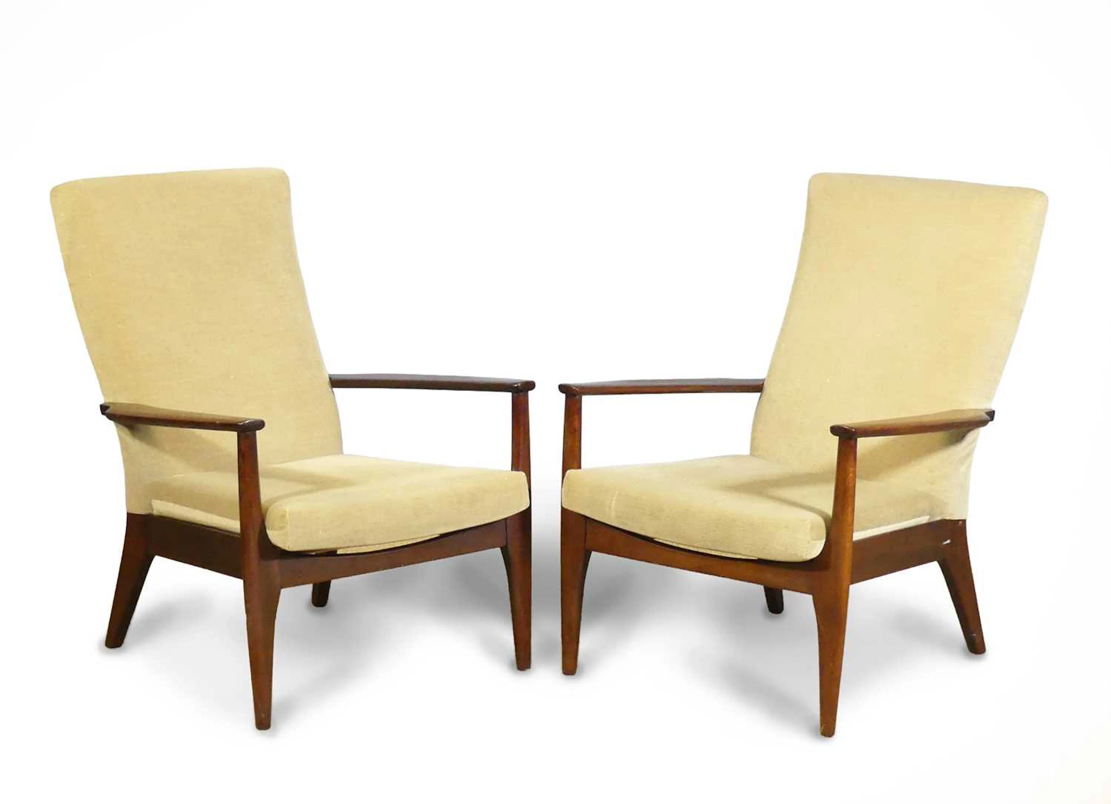 Lot 681 - Parker Knoll - a pair of 1960s teak framed