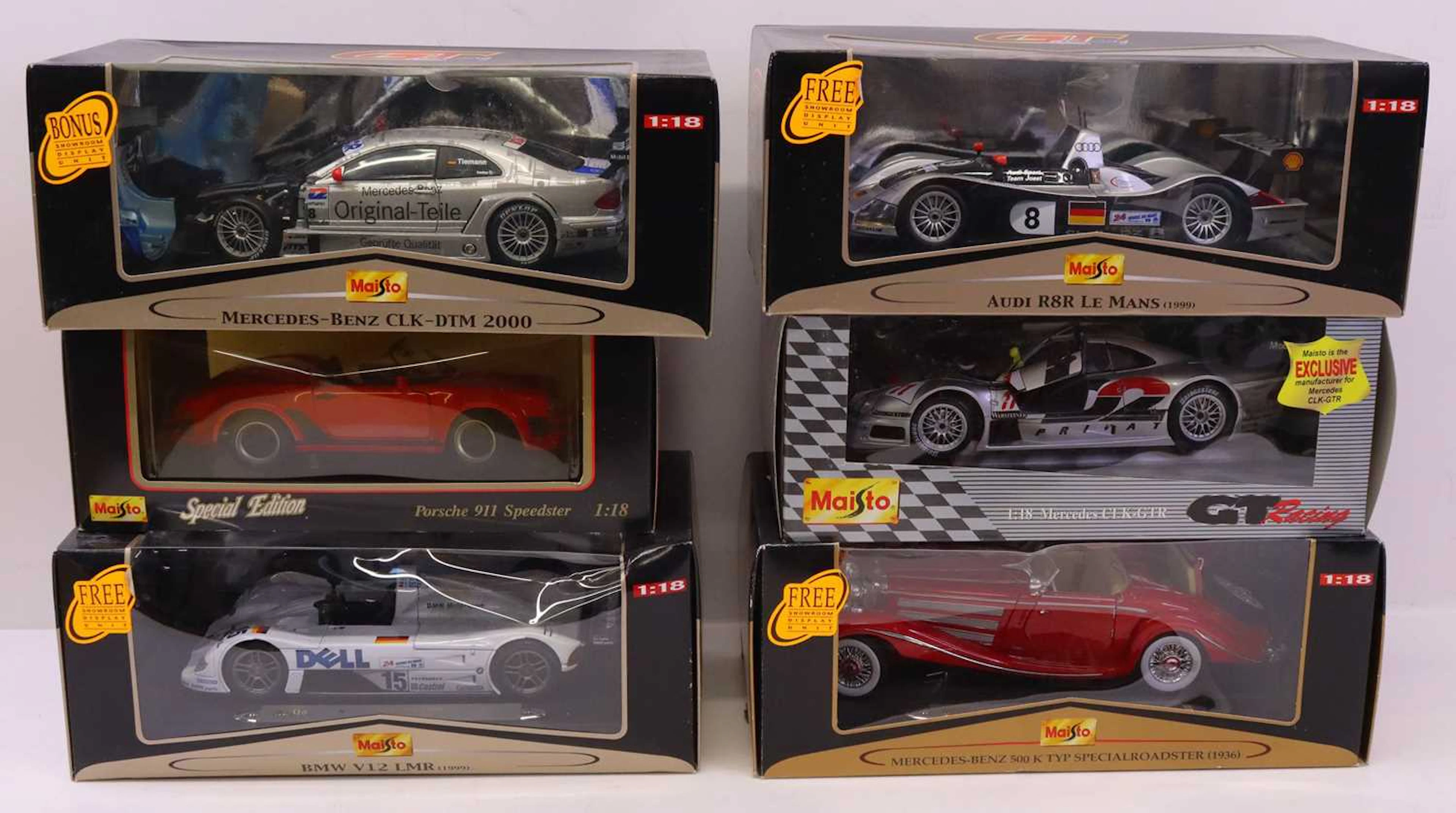 Lot 162 - Collection of 6 Maisto 1/18th diecast cars