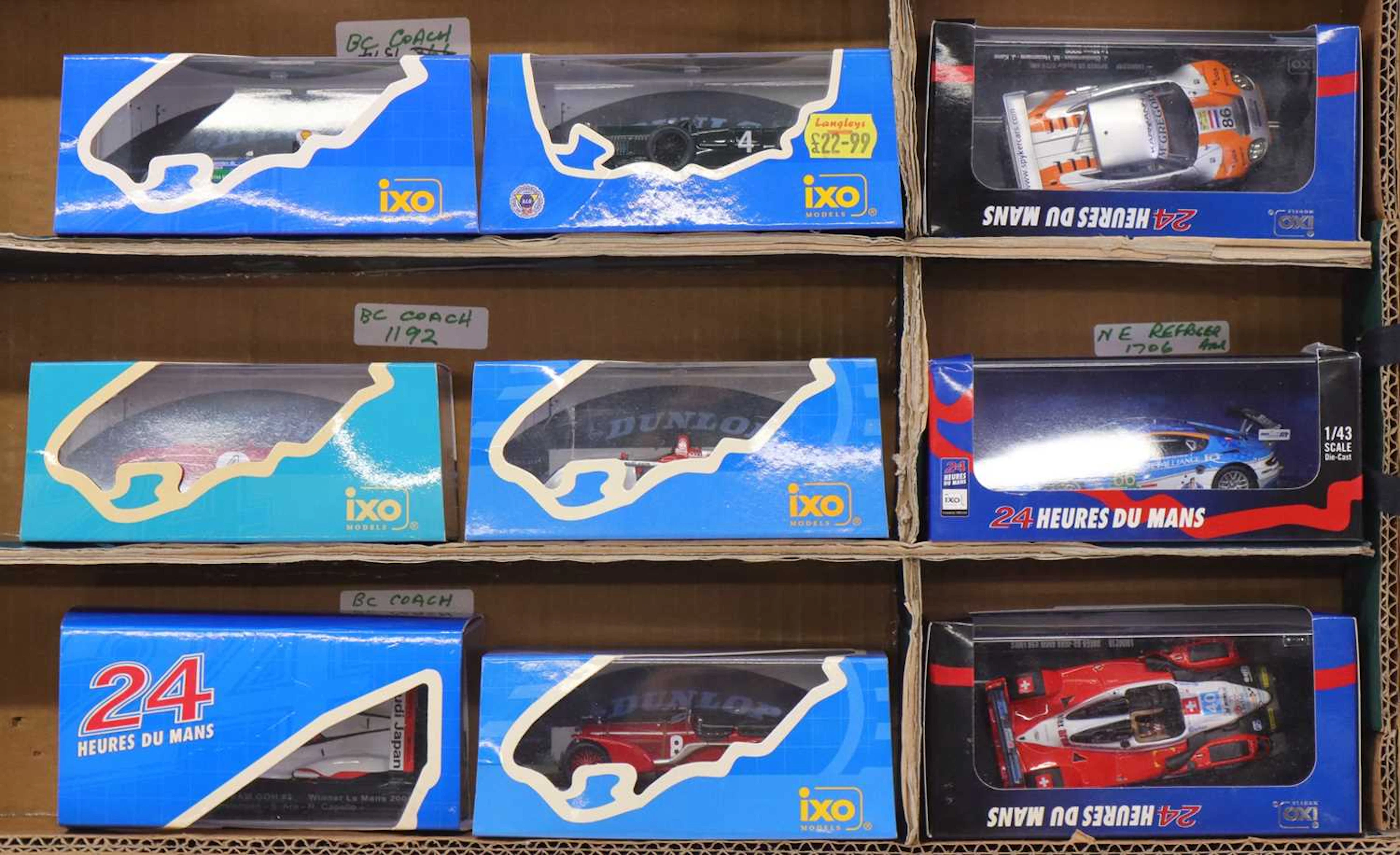 Lot 1927 - Ixo Models 1/43 scale group of 9 24-hour Le