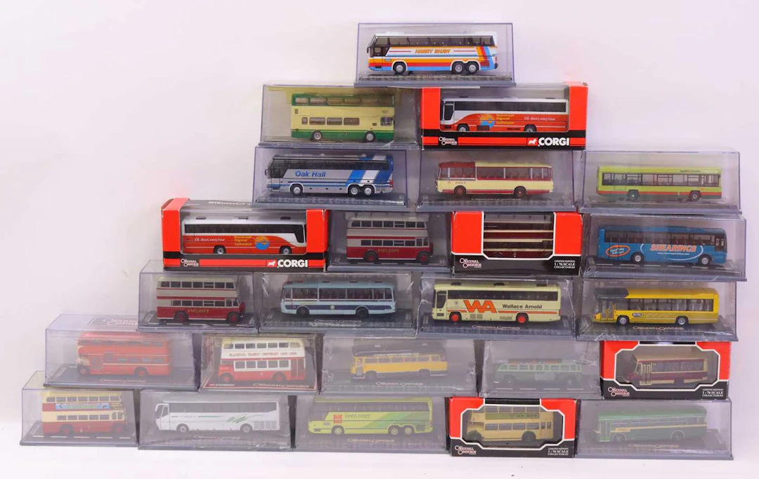 Lot 266 - 24 boxed Corgi Original Omnibus 1/76th scale